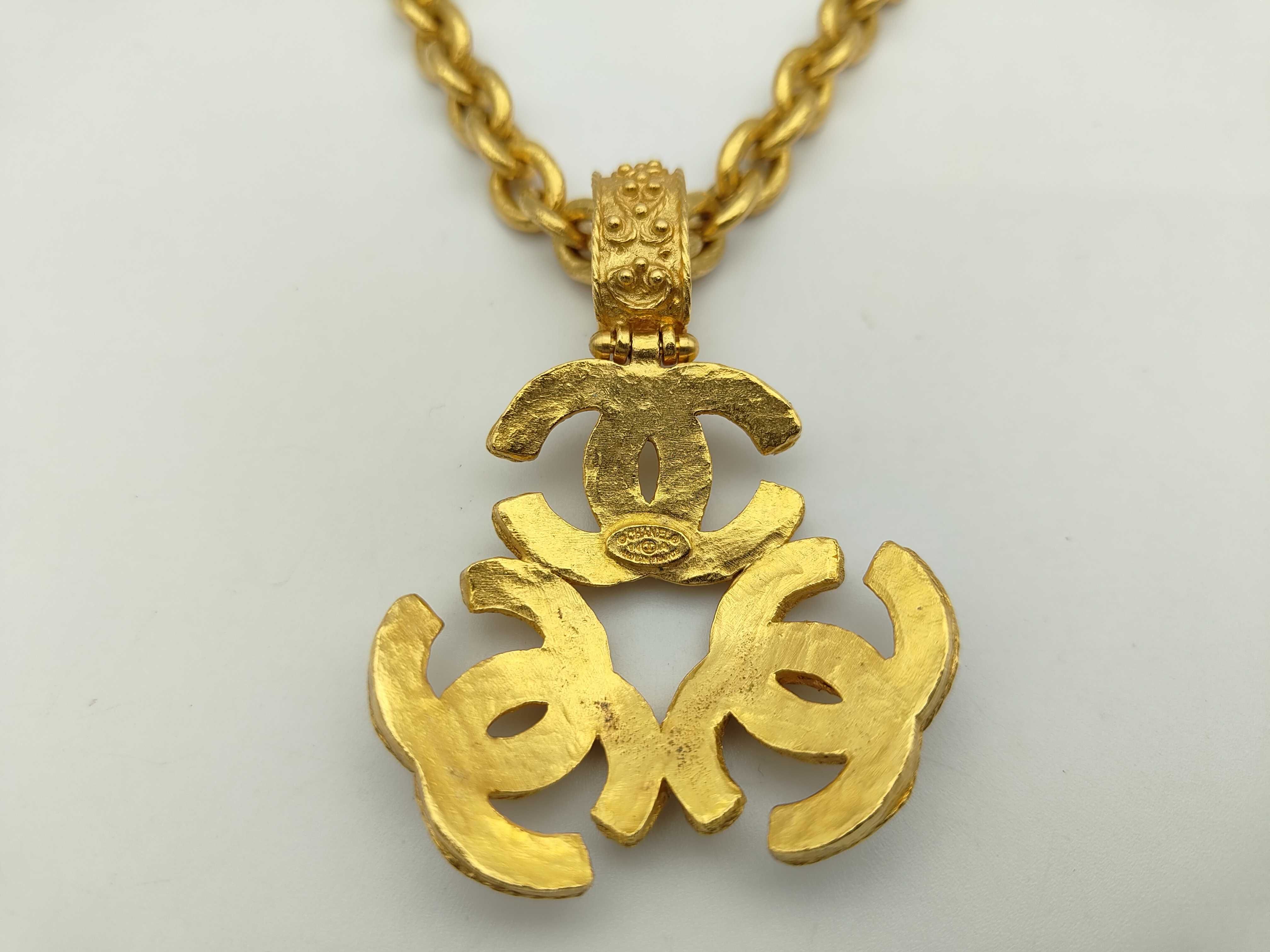 Triple Coco Mark Vintage 94A Necklace — view 2
