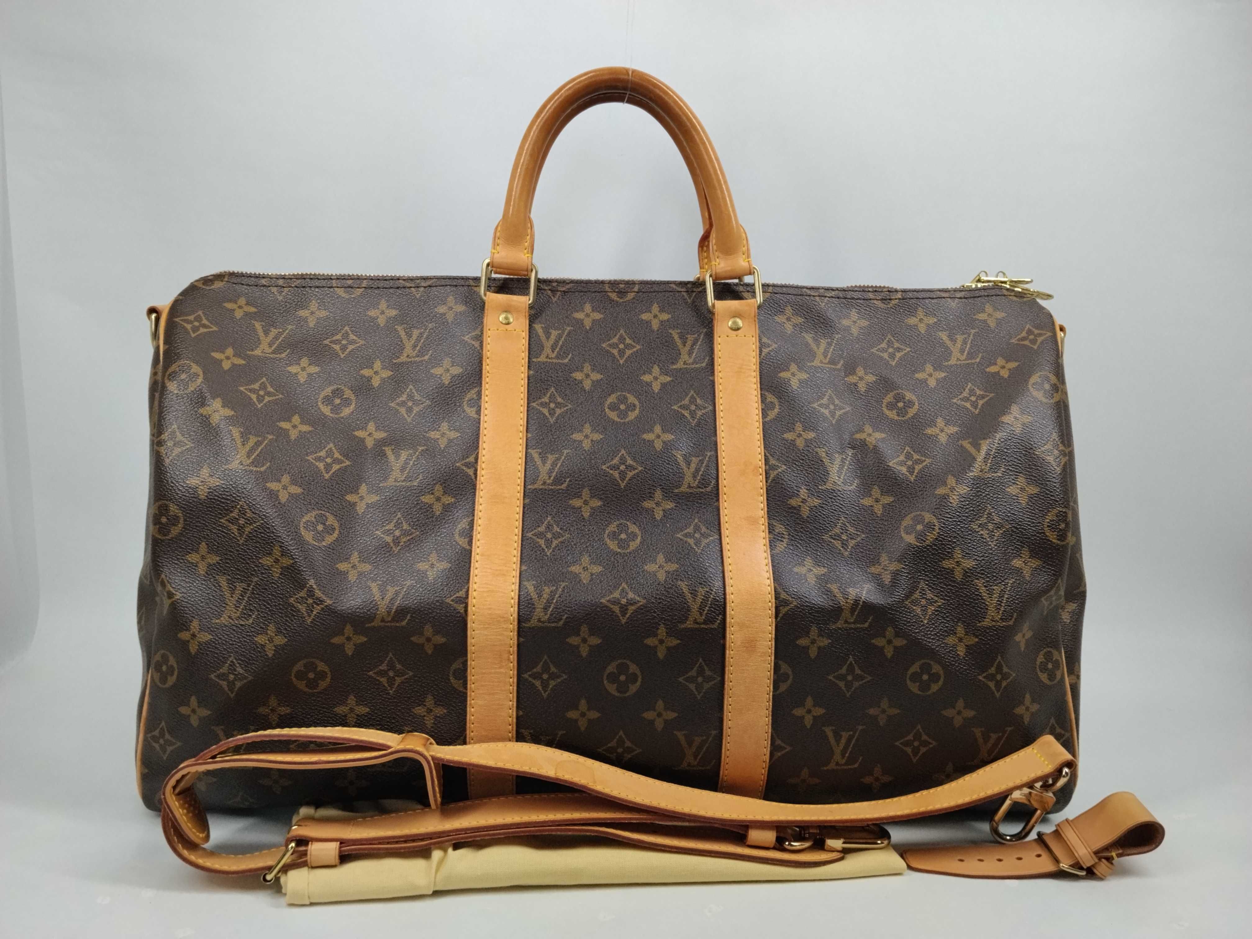 Monogram M41416 Keepall Bandoulière 50 Boston Bag