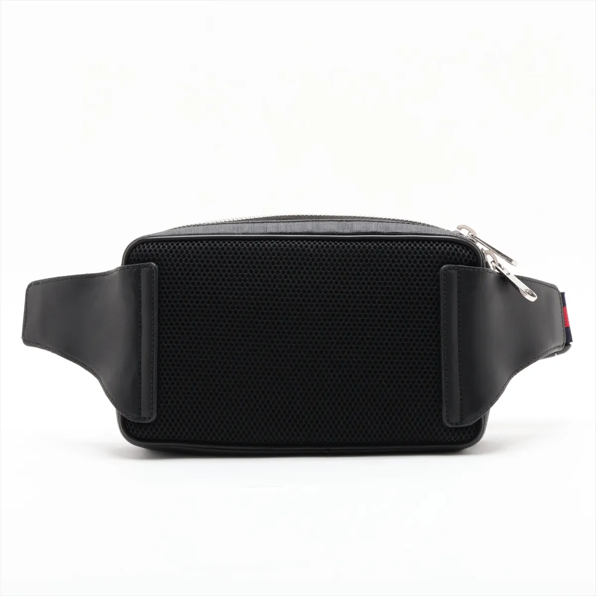 GG Supreme 474293 PVC x Leather Body Bag, Black — view 2