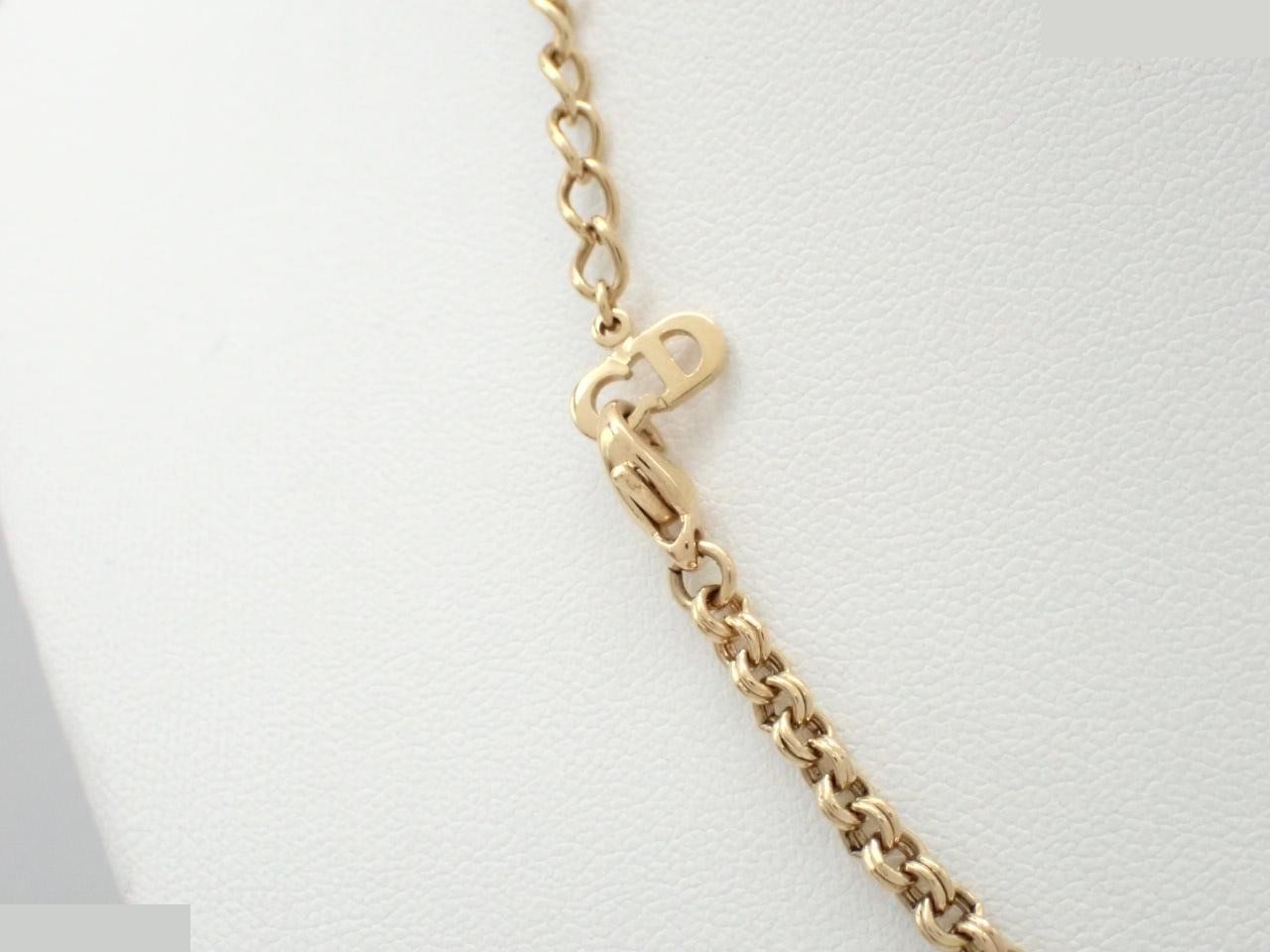 Rhinestone necklace/pendant, chain approximately 42cm. — view 2