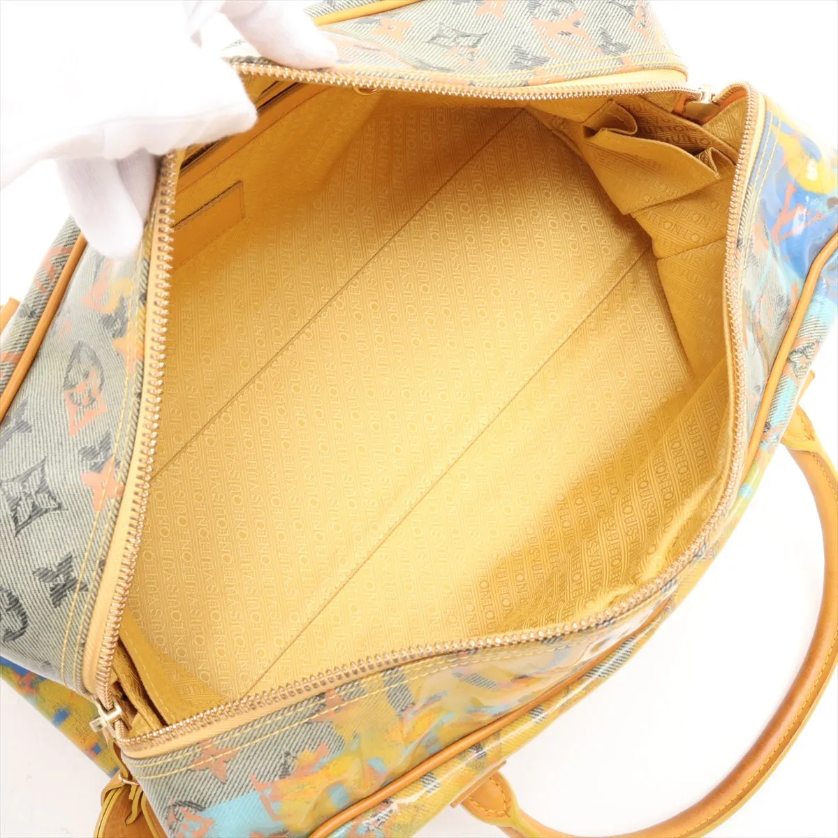 Monogram Pulp Weekender PM M95733 MI5007 Yellow — view 7