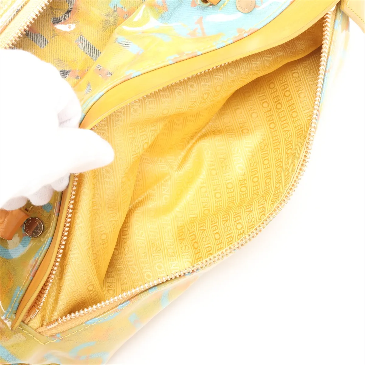 Monogram Pulp Weekender PM M95733 MI5007 Yellow — view 9