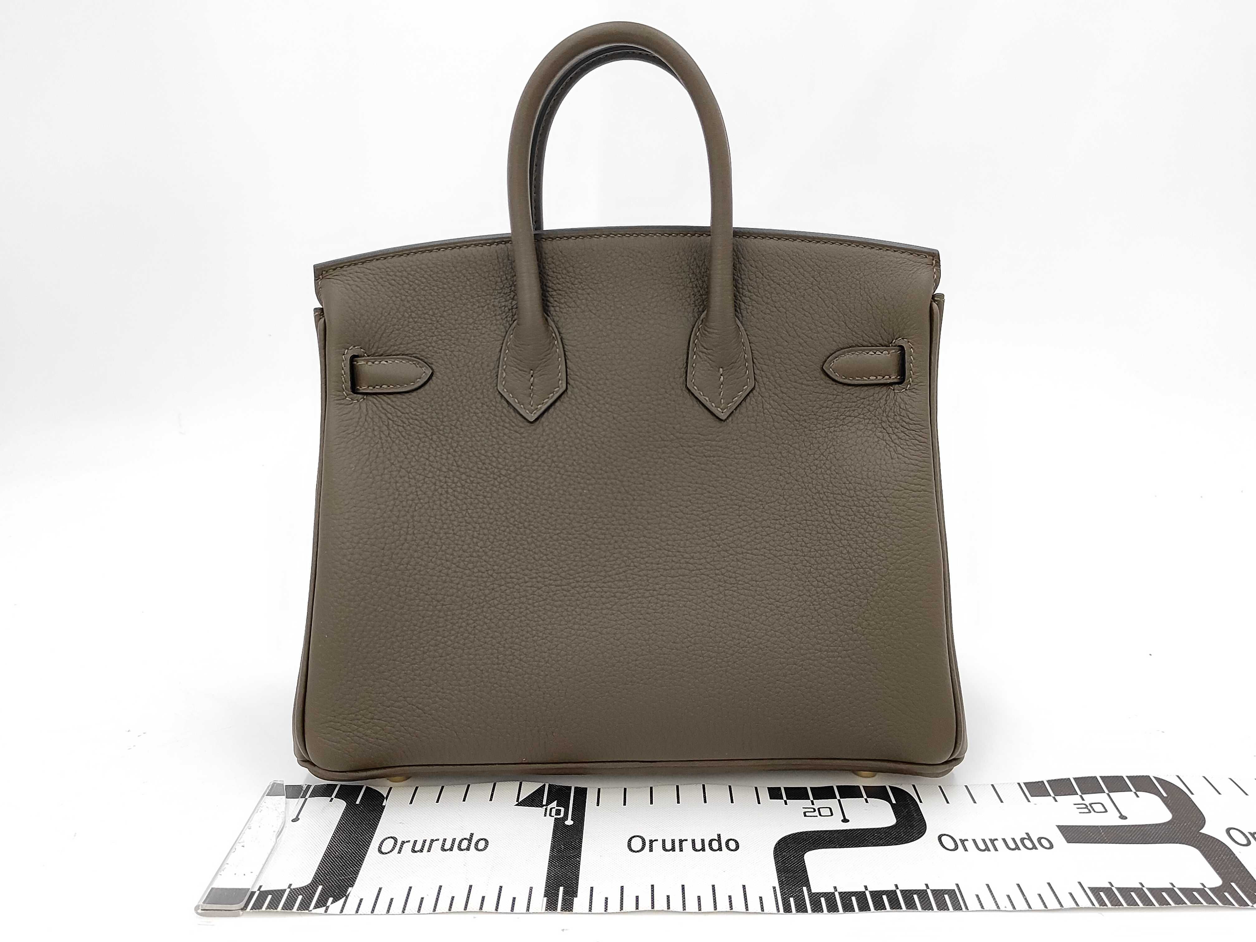 Birkin 25 Togo Vert Roden Gold Hardware G Stamp Handbag — view 2