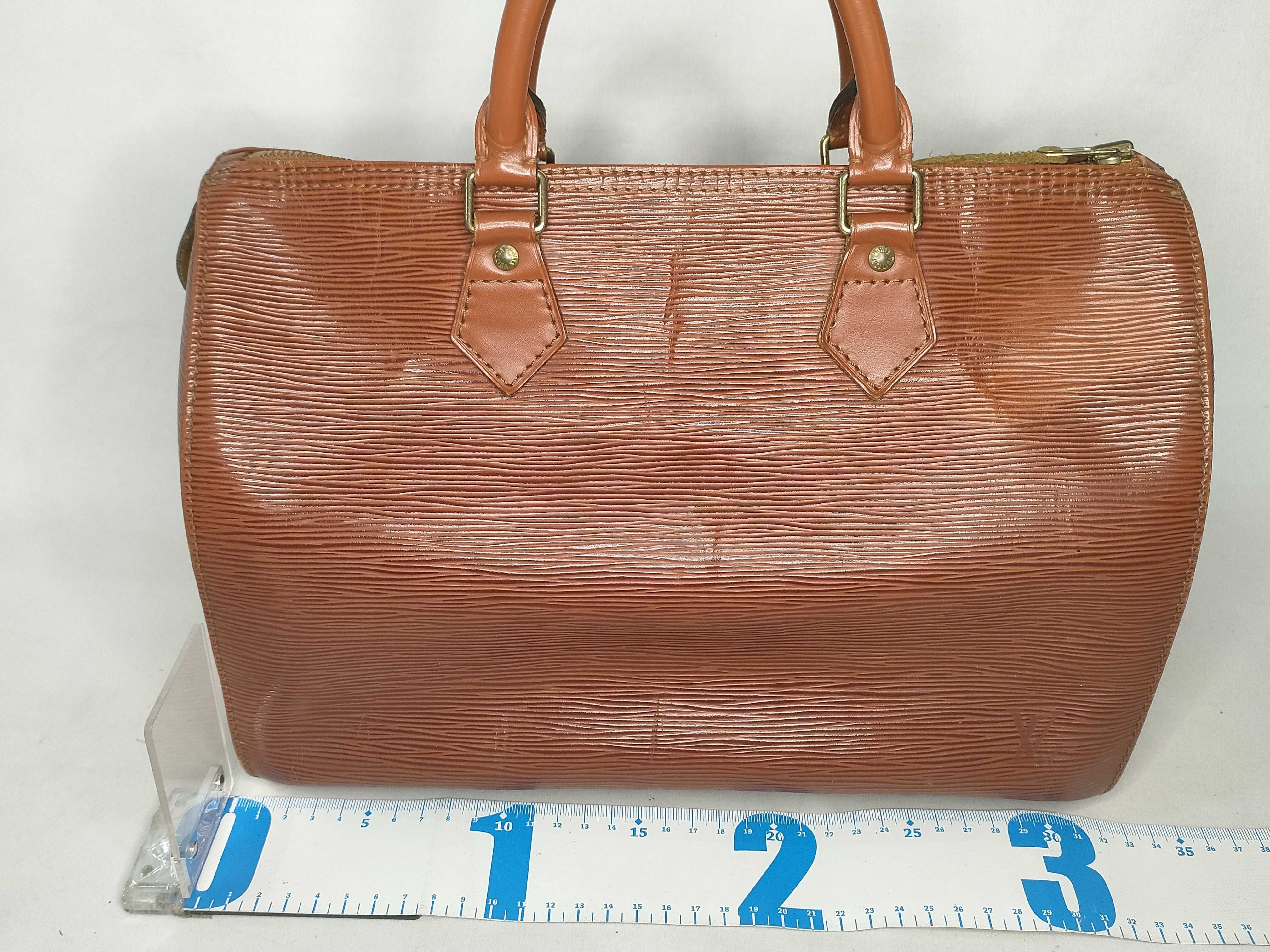 Epi Leather Handbag, Speedy 30, Kenya Brown, N43003 — view 2