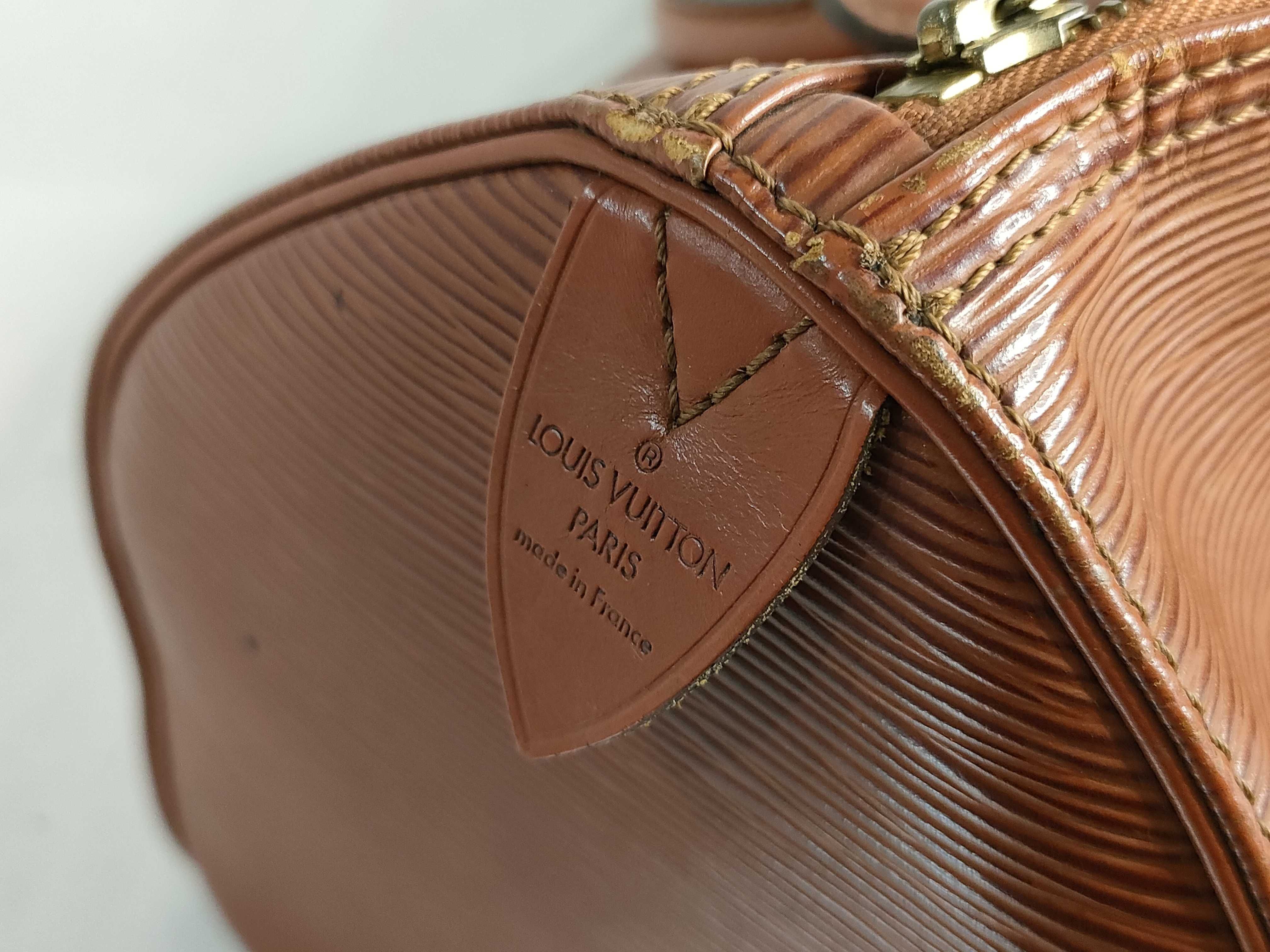 Epi Leather Handbag, Speedy 30, Kenya Brown, N43003 — view 12