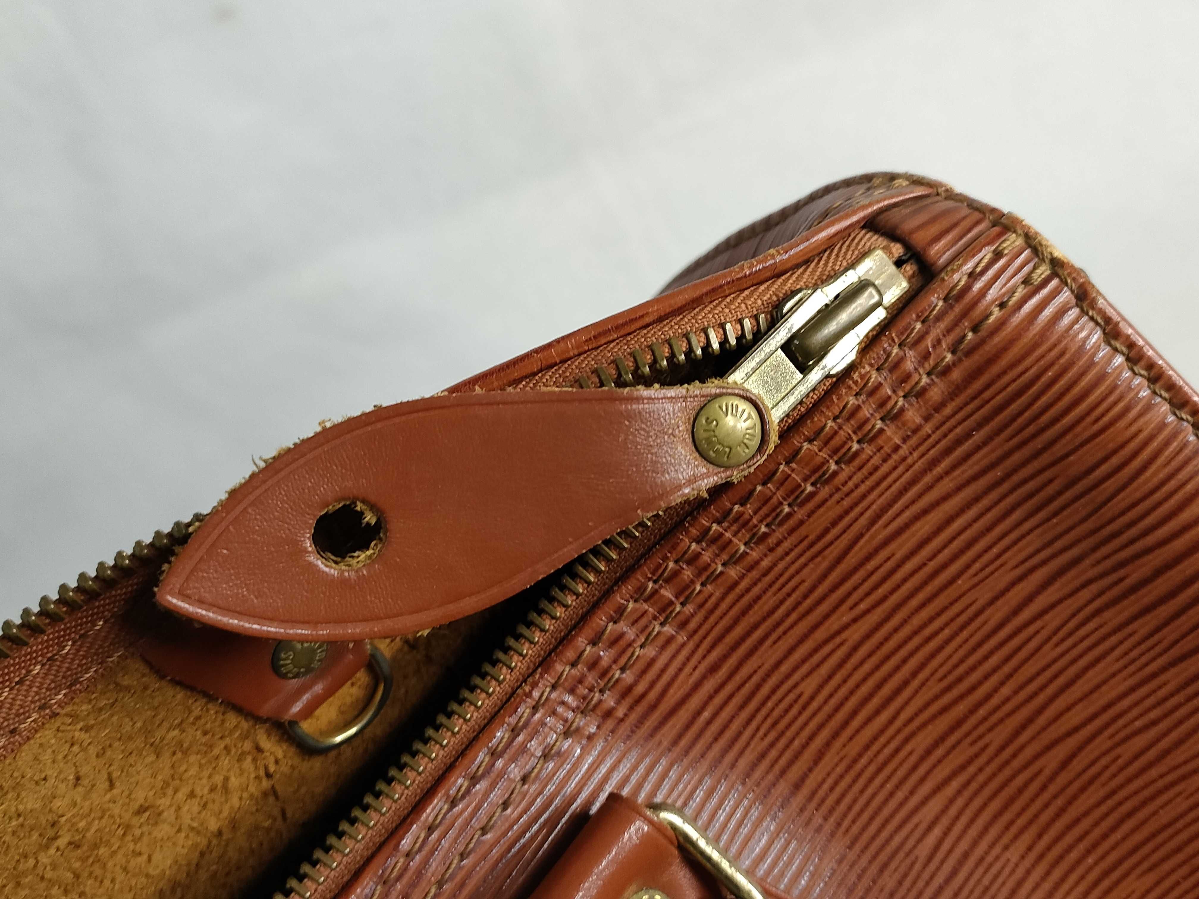 Epi Leather Handbag, Speedy 30, Kenya Brown, N43003 — view 13