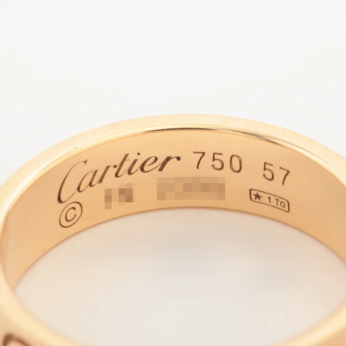 Love Ring 750 (PG) 6.0g Size 57 FN2398 (Dents, metal wear) — view 3