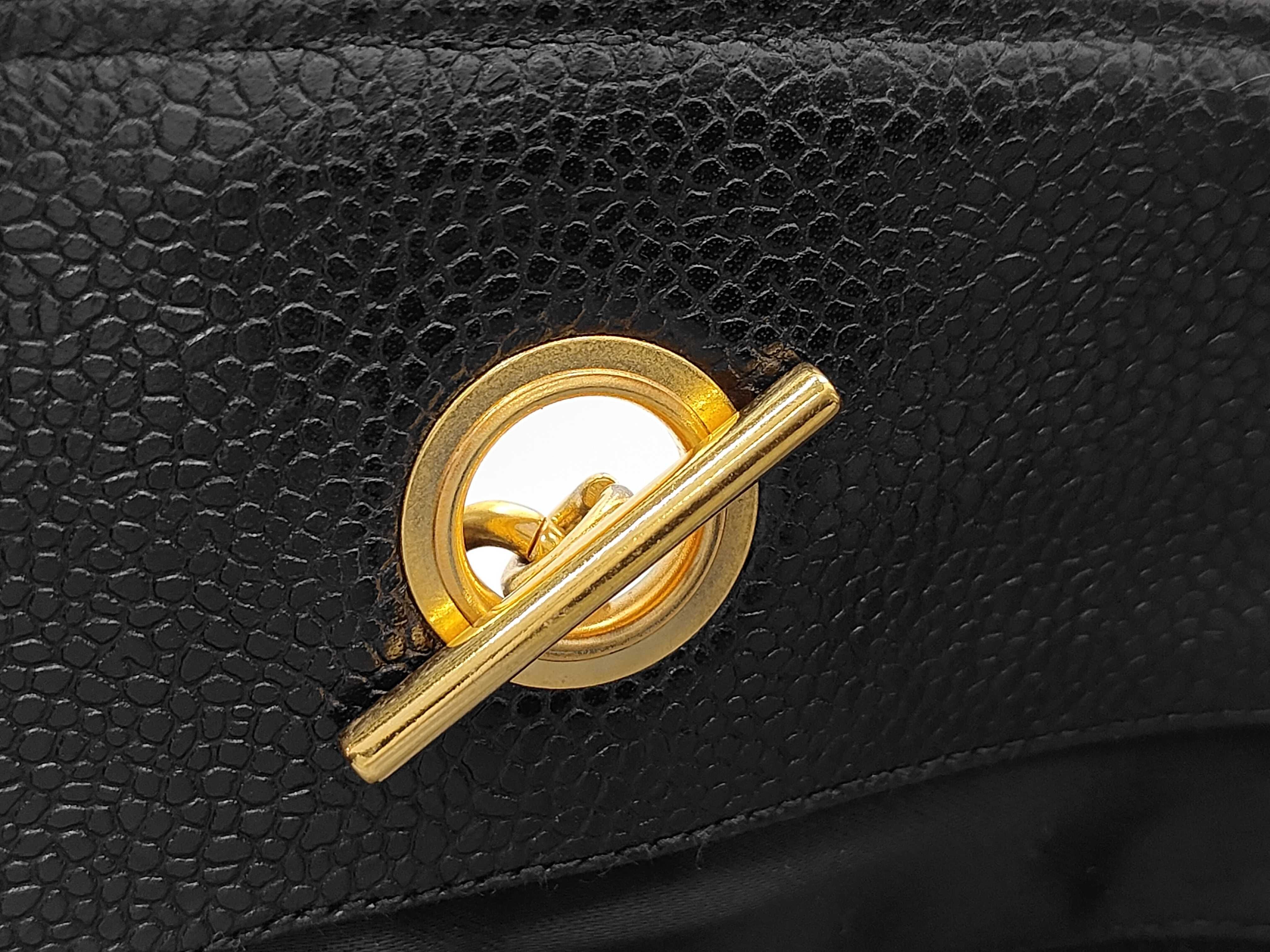 Caviar Skin Tote Bag Chain Tote Bag — view 8