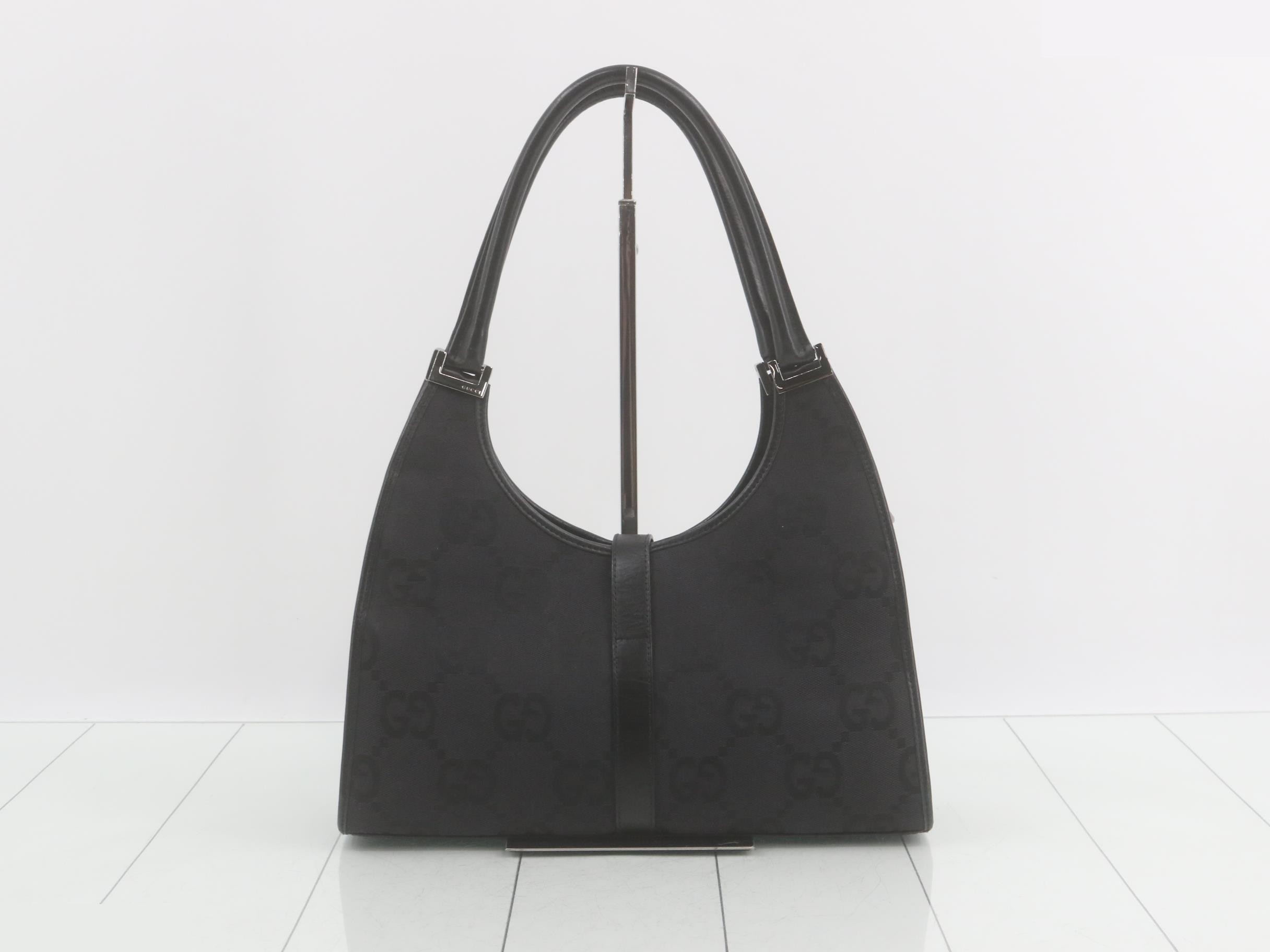 Jackie Jumbo GG Canvas Leather Handbag — view 2