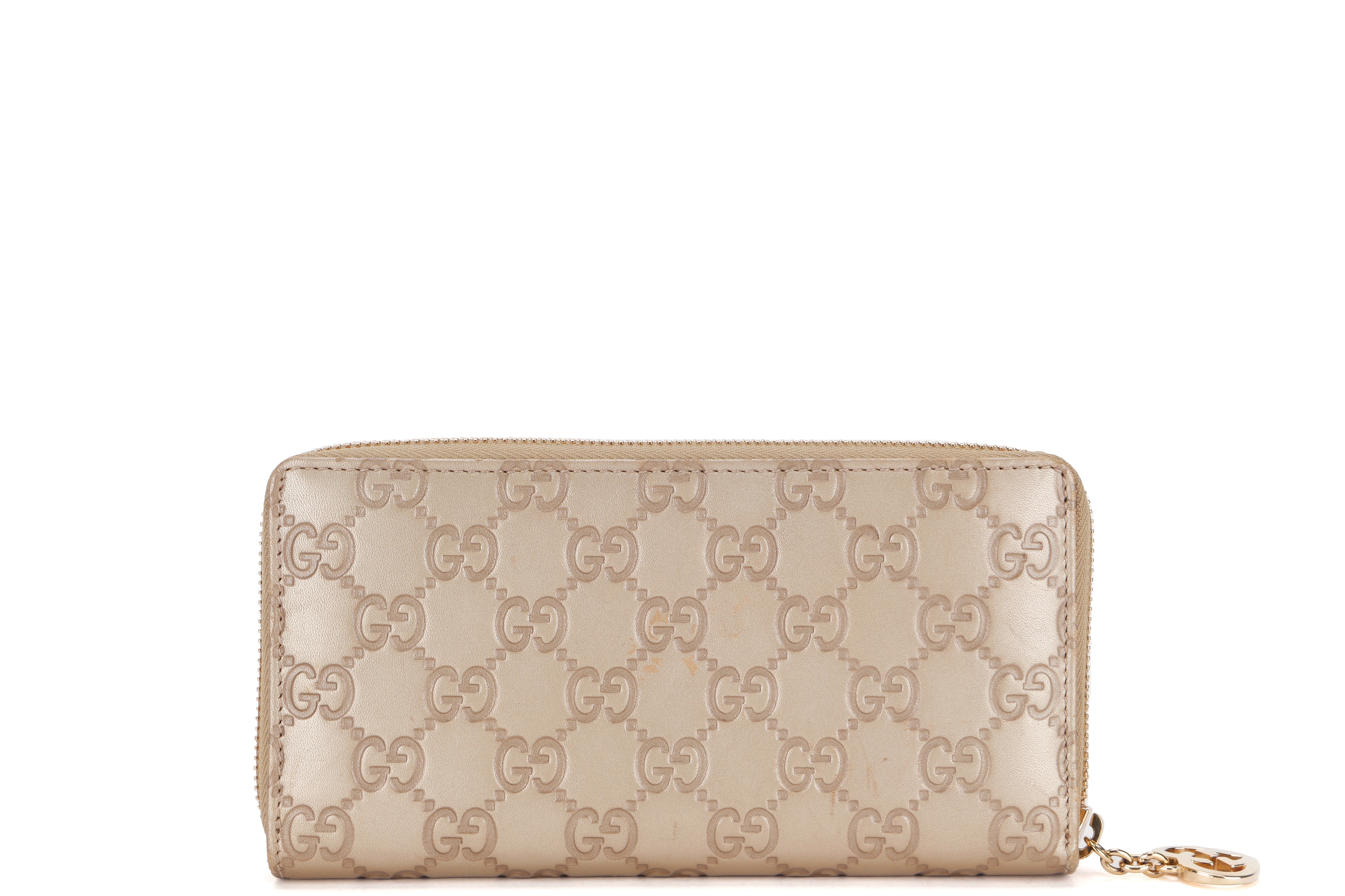 GUCCISSIMA METALLIC SILVER LONG WALLET — view 2