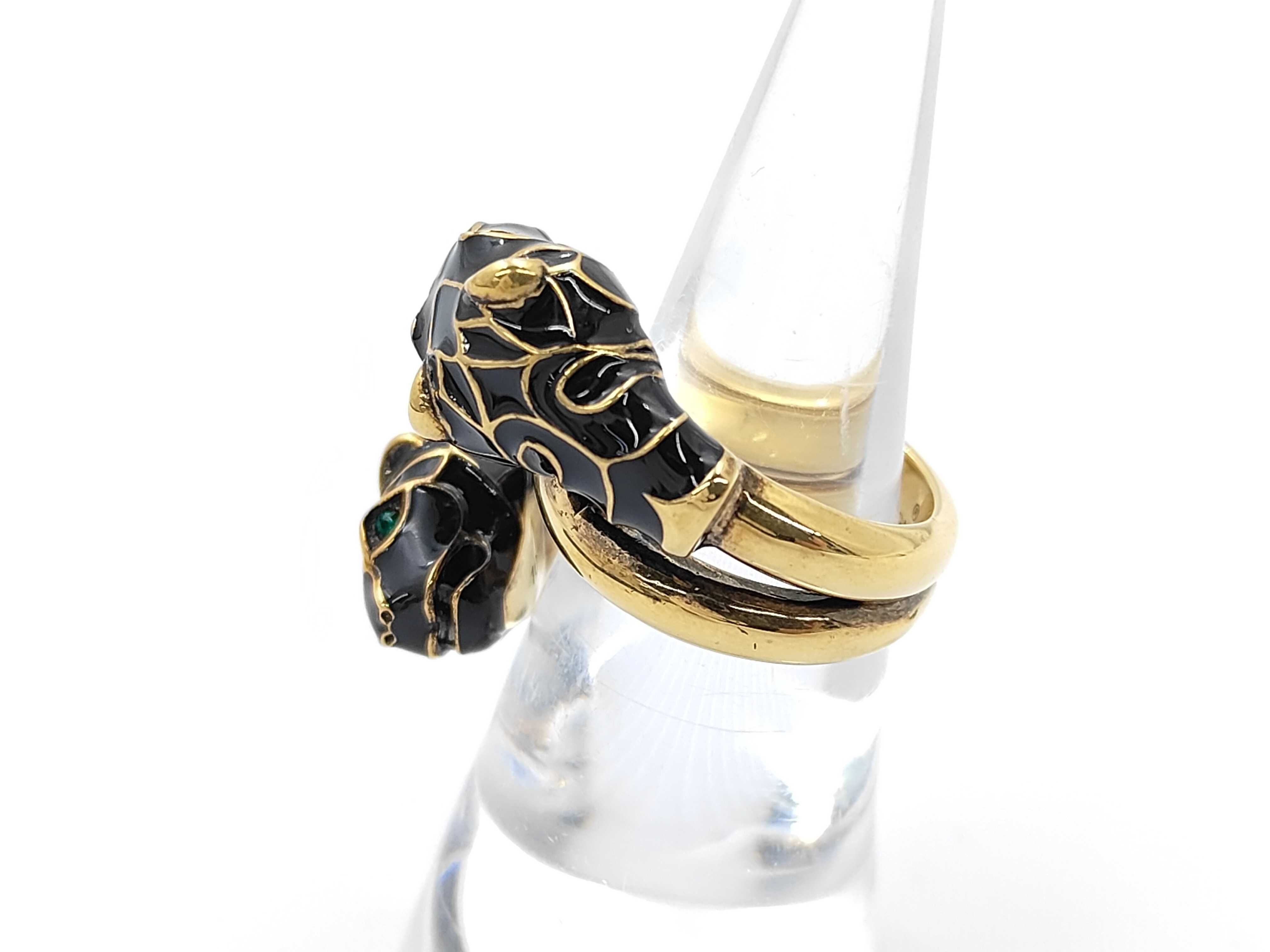 Double Tiger Head Ring, Size 10 — view 2