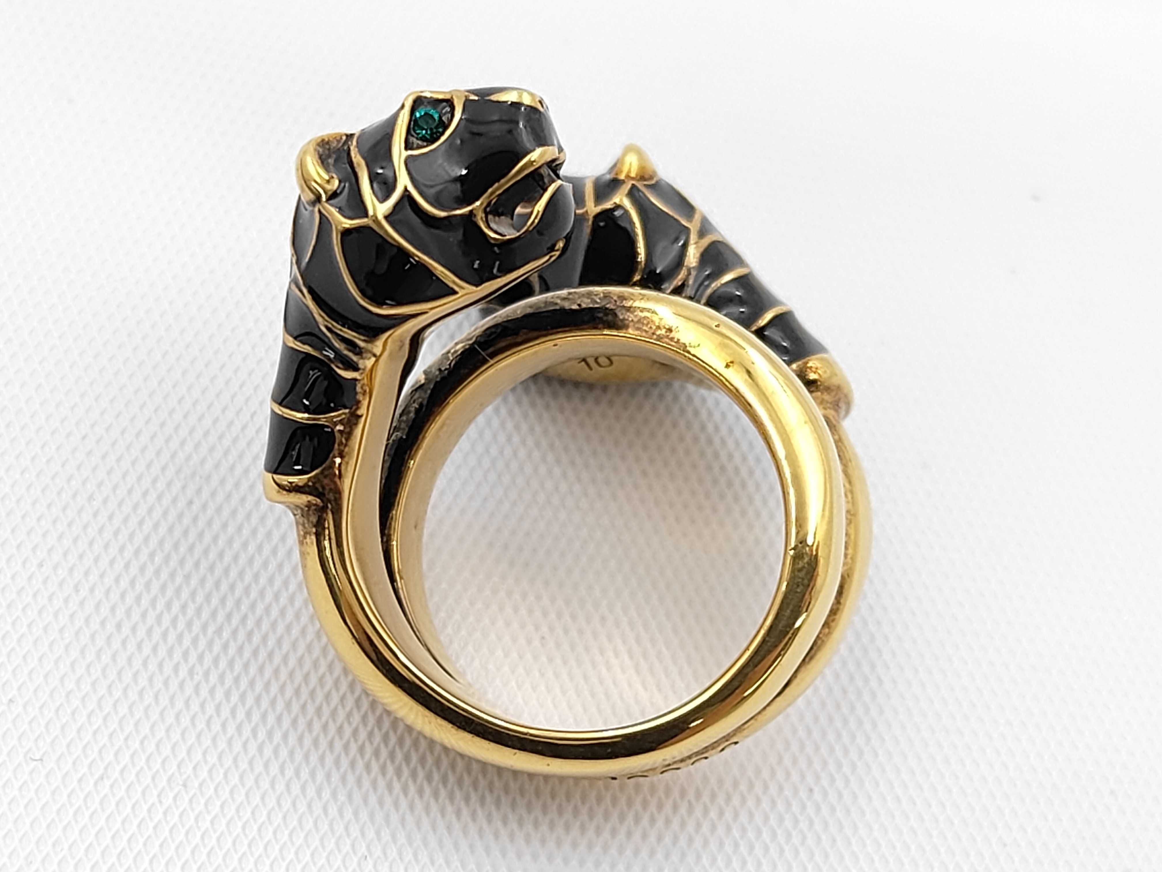 Double Tiger Head Ring, Size 10 — view 7