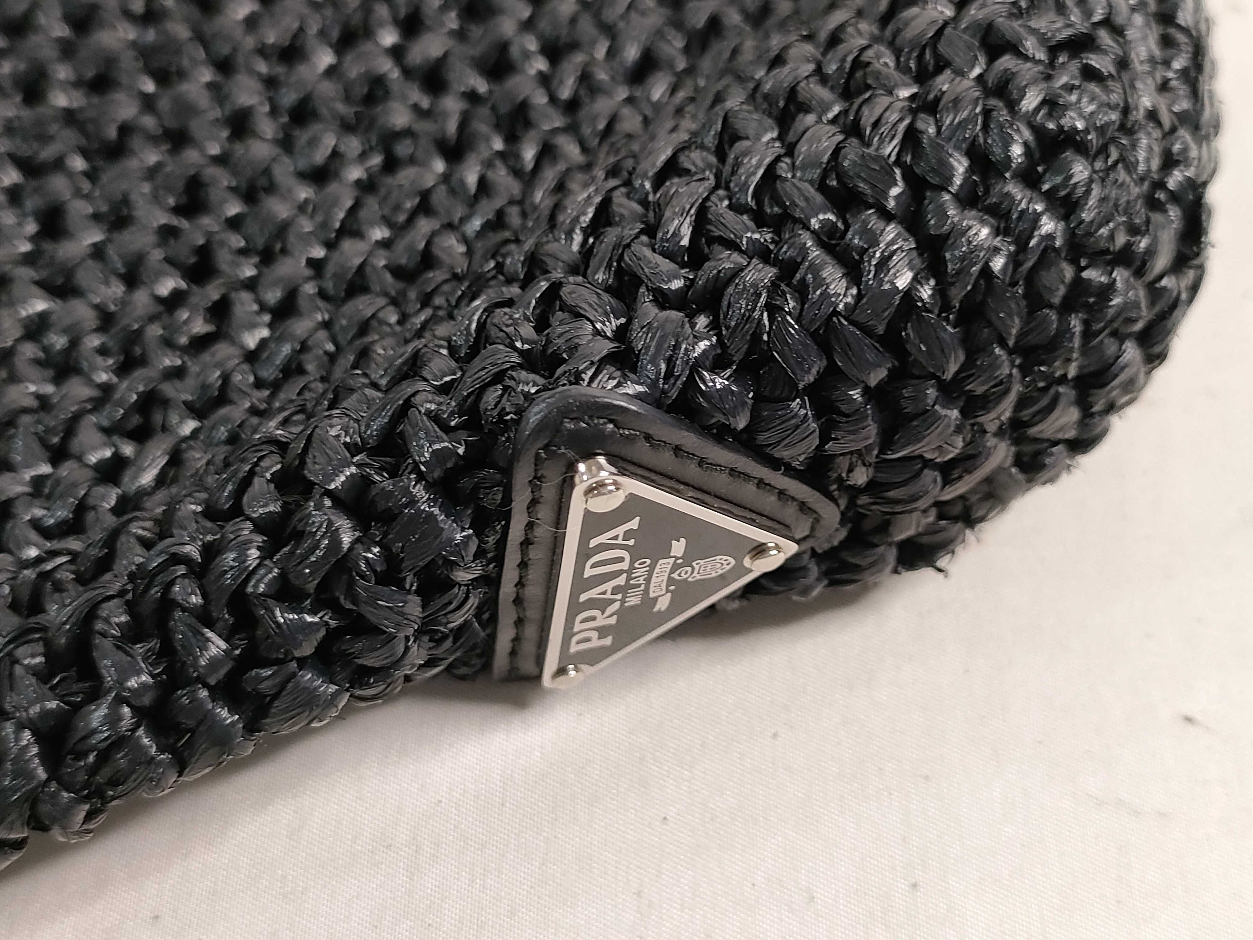 Raffia Tote Bag Black Tote Bag — view 13