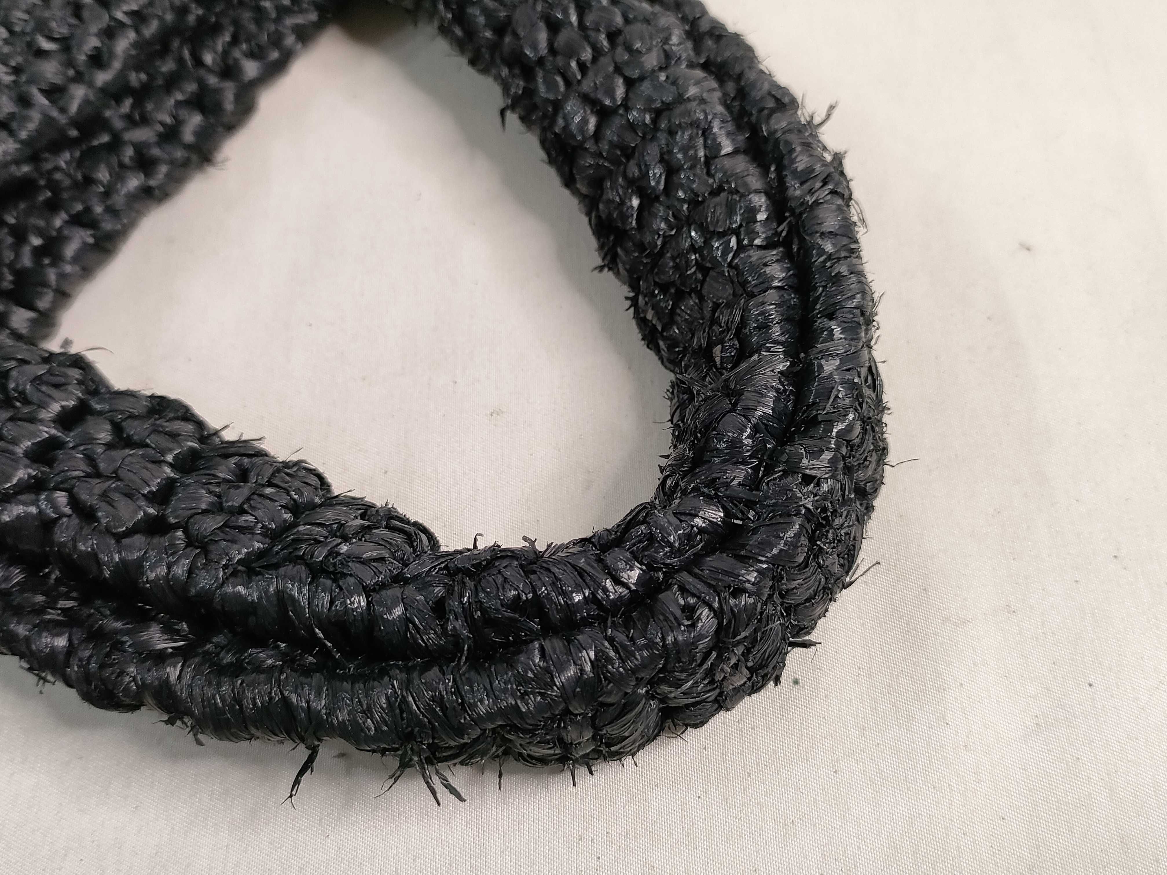Raffia Tote Bag Black Tote Bag — view 4