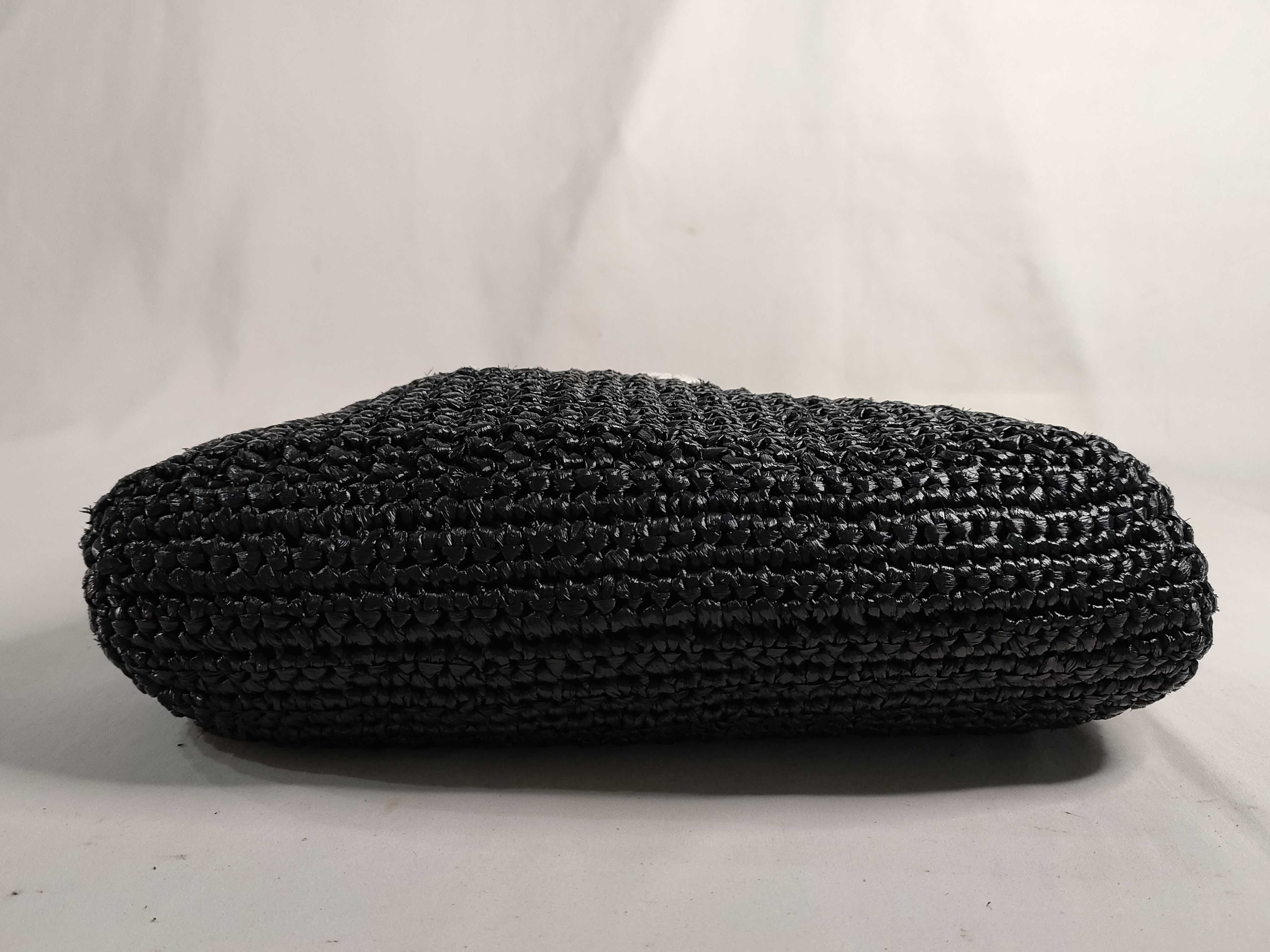 Raffia Tote Bag Black Tote Bag — view 7