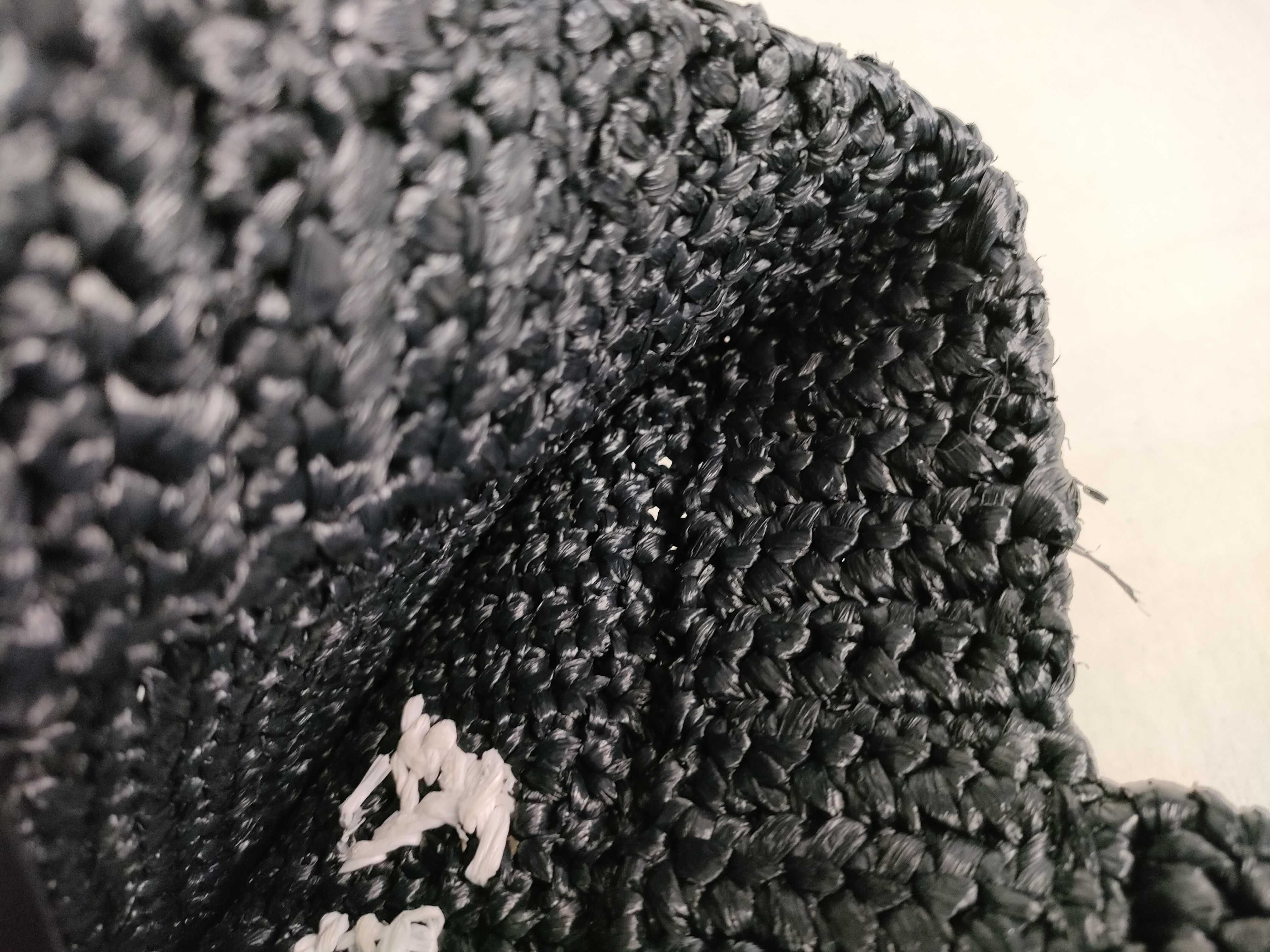 Raffia Tote Bag Black Tote Bag — view 8