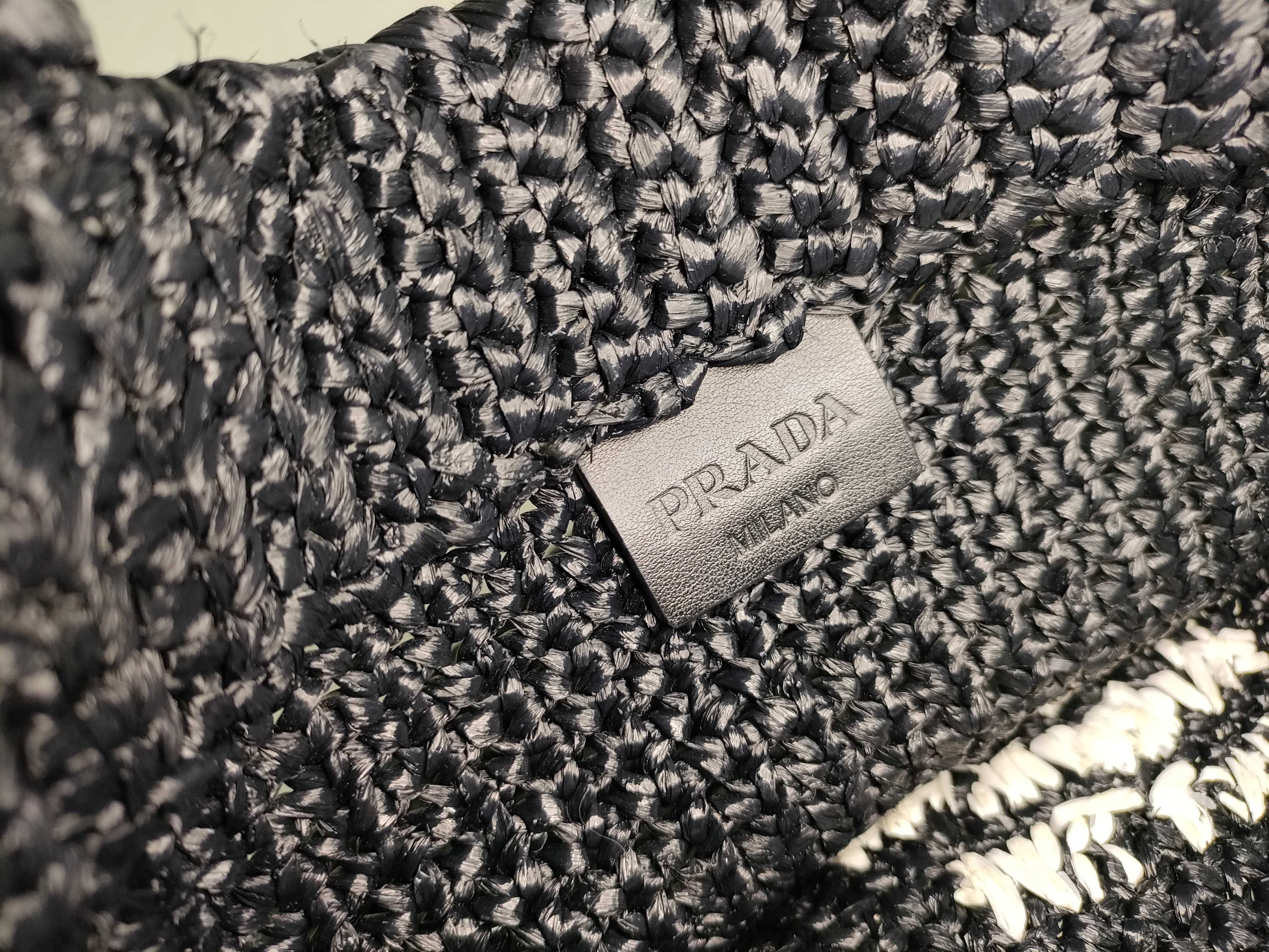 Raffia Tote Bag Black Tote Bag — view 10