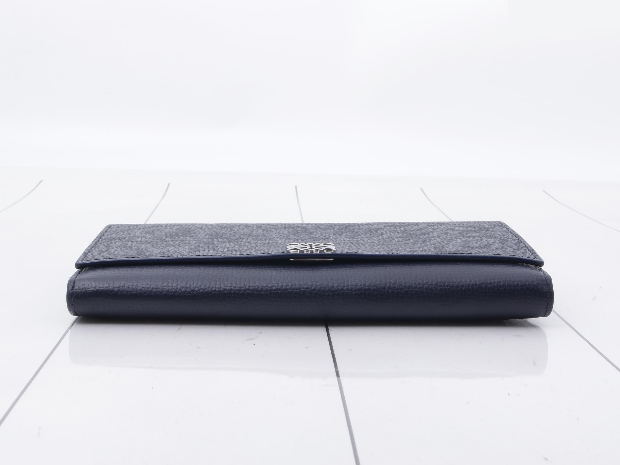 Leather Anagram Bi-fold Long Wallet — view 3