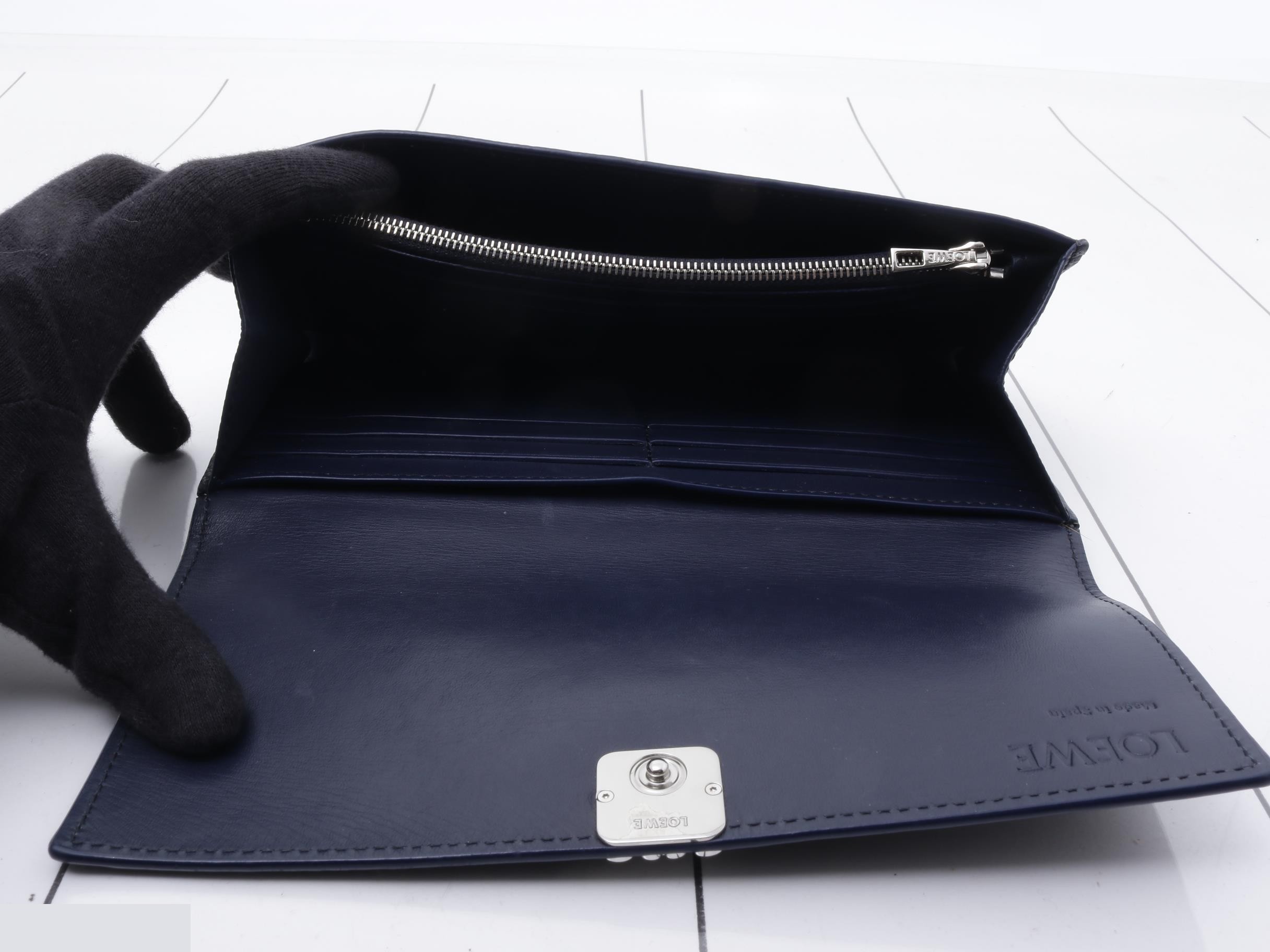 Leather Anagram Bi-fold Long Wallet — view 4
