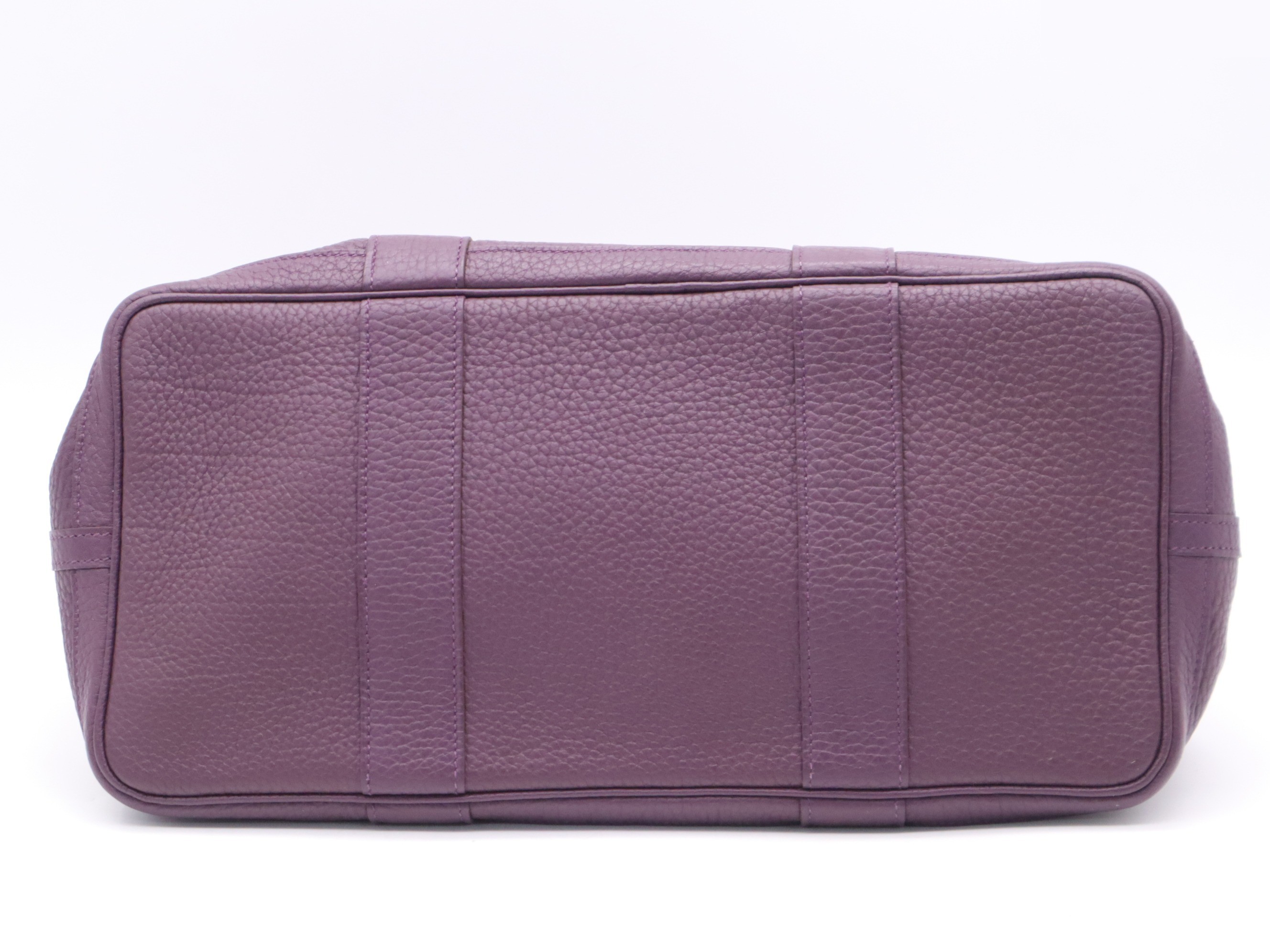 Leather Garden Party PM bag, purple, silver hardware, P stamp, 2012. — view 4