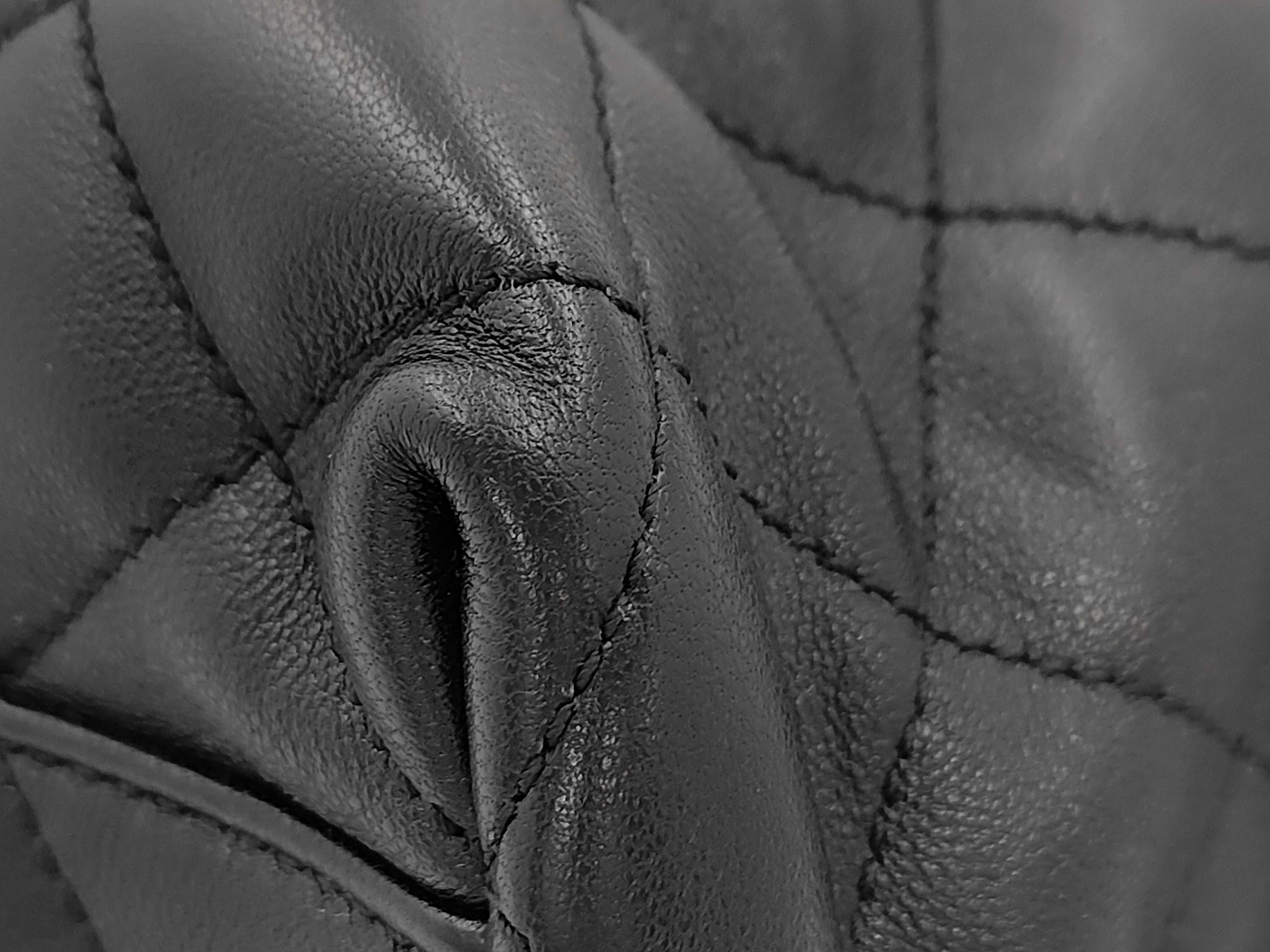 ICARE Black Quilted Lambskin Leather Large Tote Bag with Sub-Bag — view 4