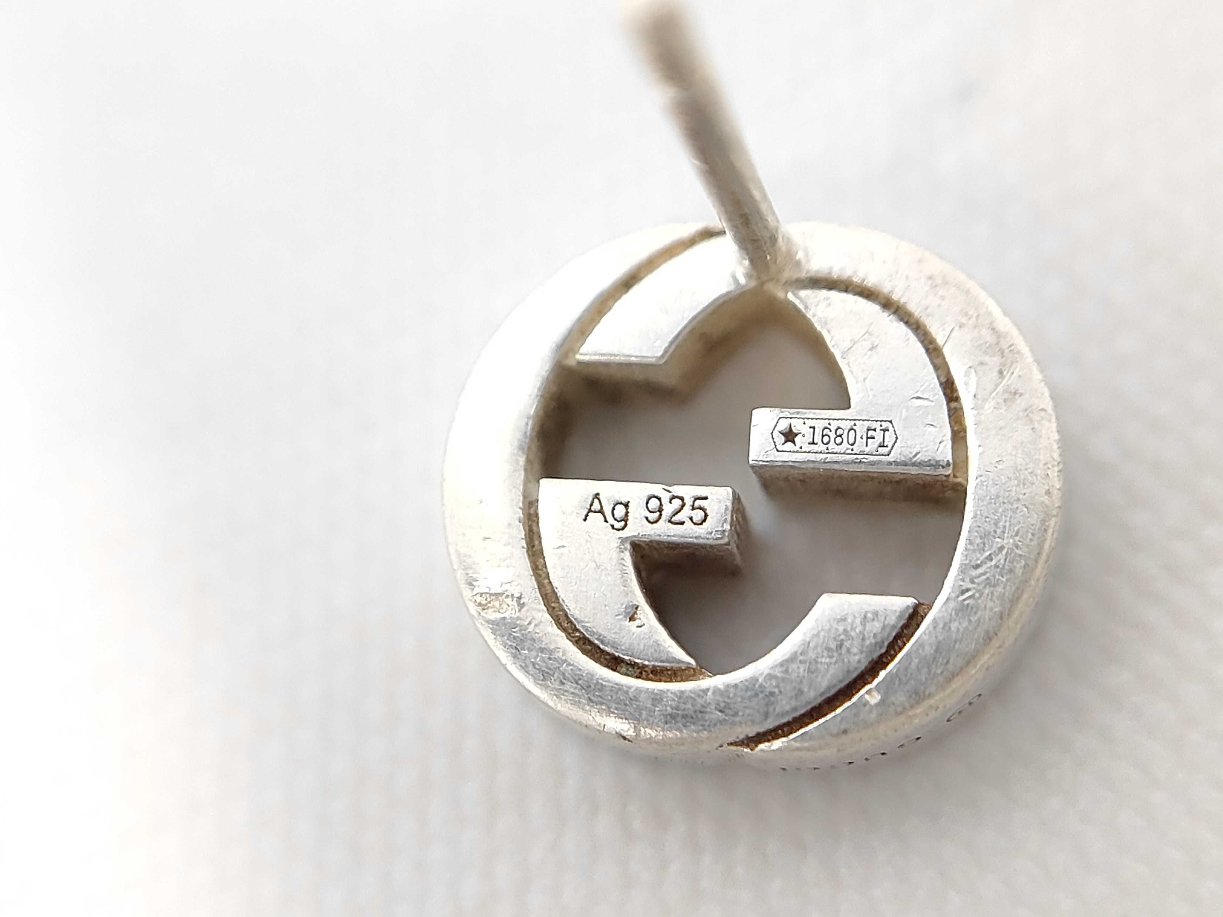 Interlocking G Earrings, Ag925, 1.7g — view 5