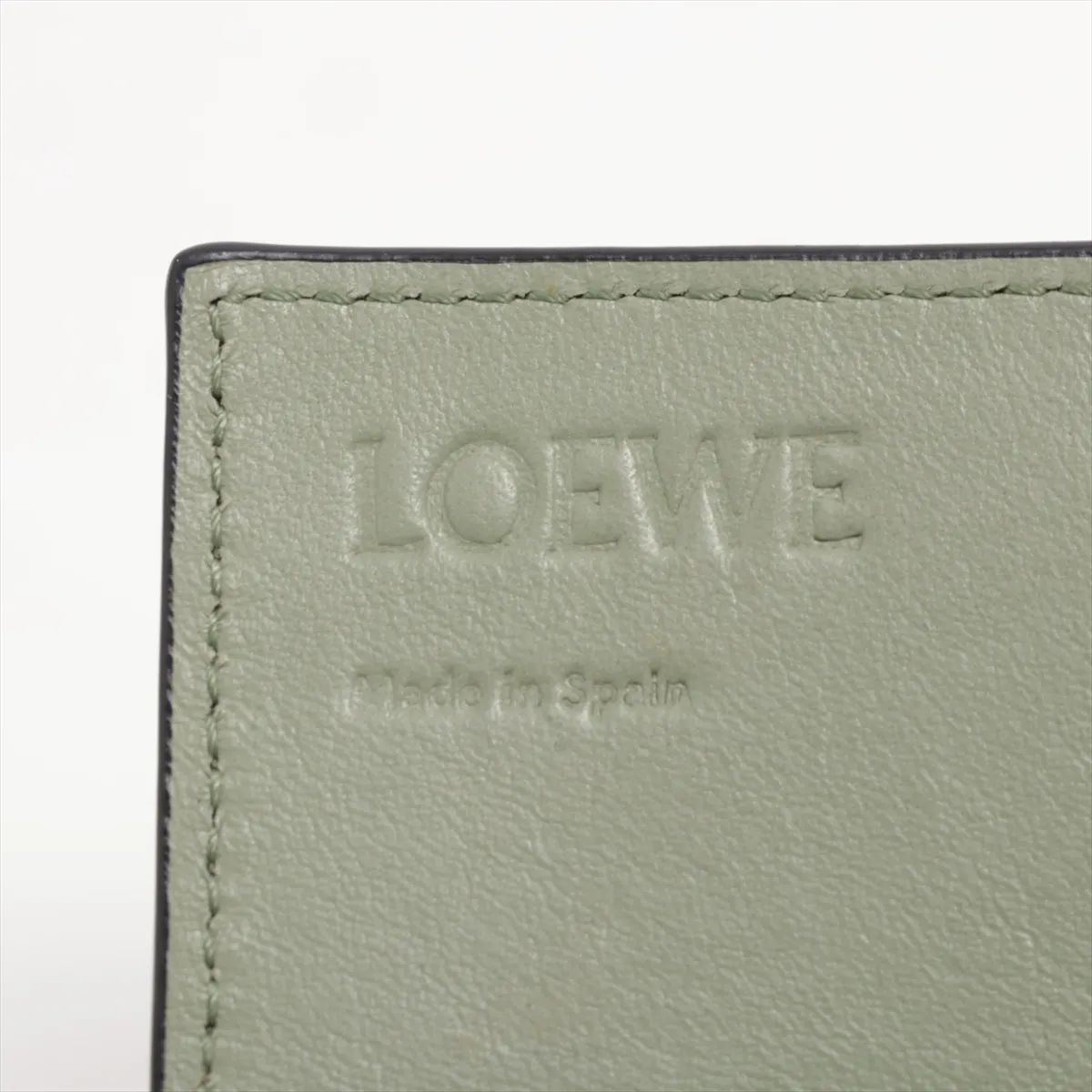 Anagram Continental Wallet Leather Long Wallet Green — view 9
