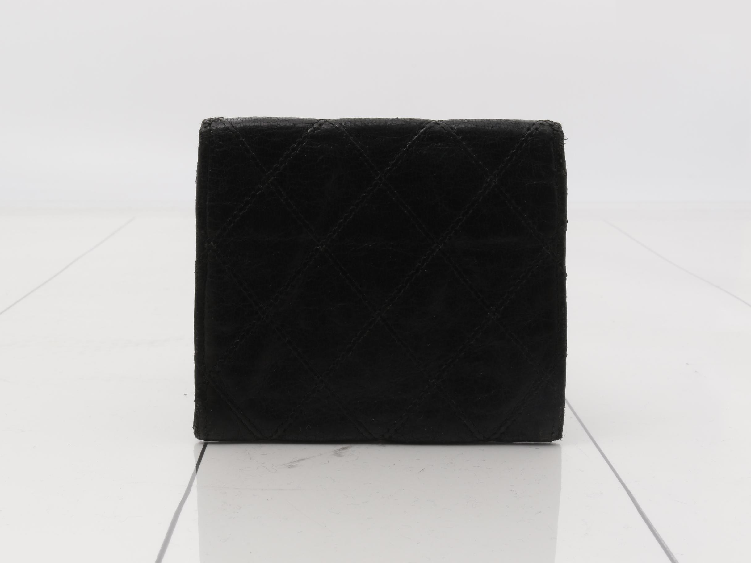 Leather Coin Case, Black — view 2