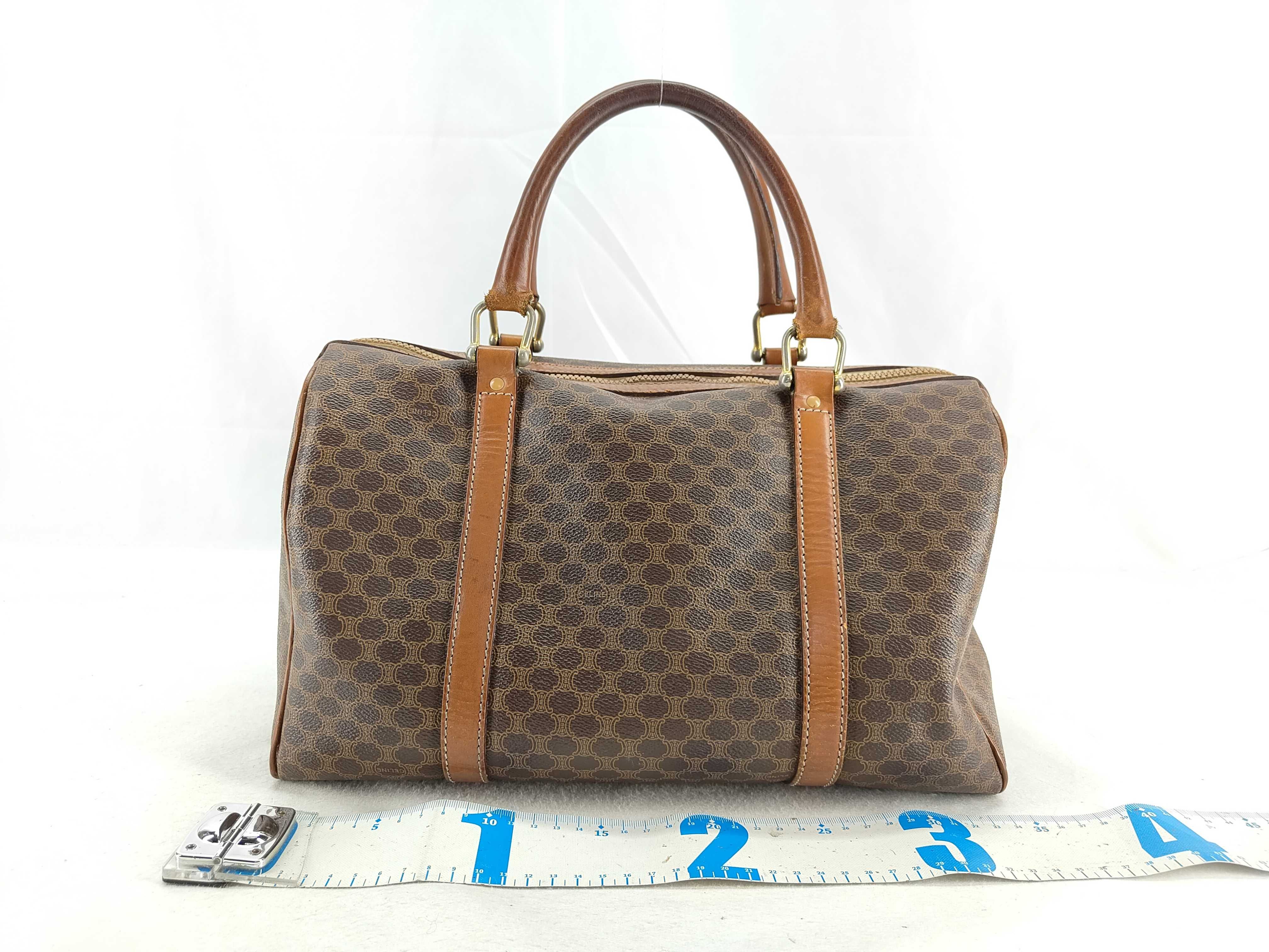 CELINE Macadam Leather Boston Bag — view 2