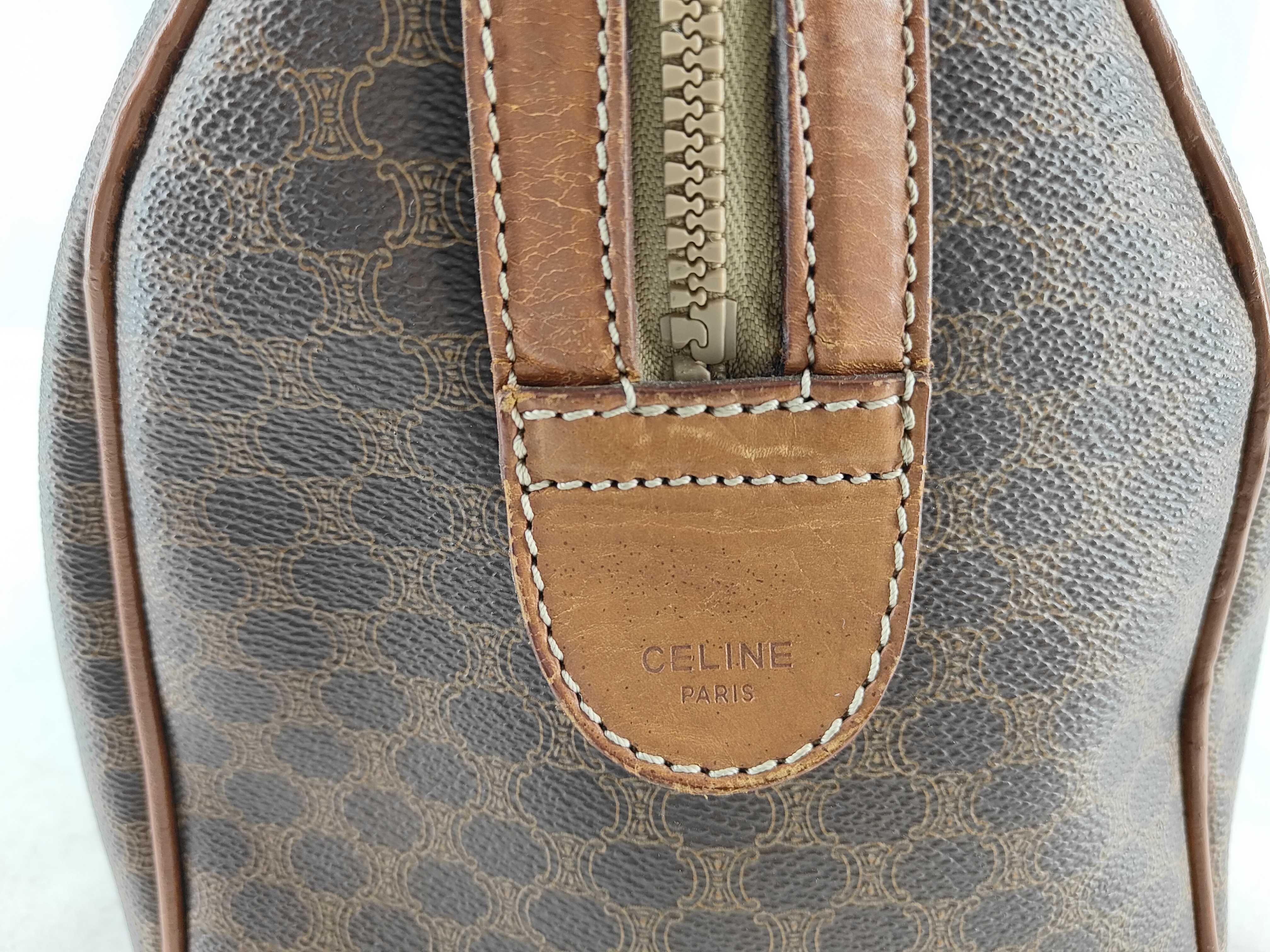 CELINE Macadam Leather Boston Bag — view 15