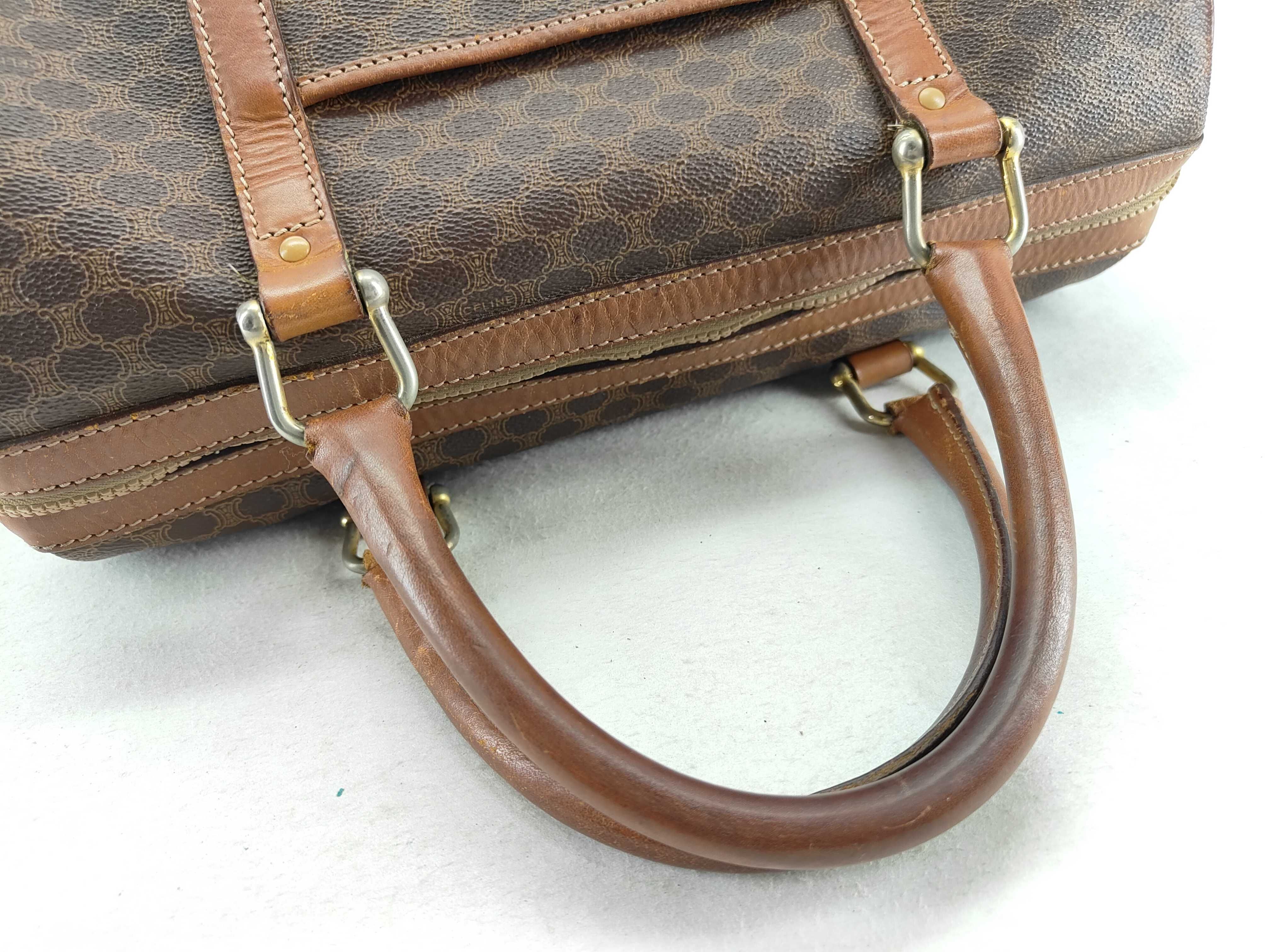 CELINE Macadam Leather Boston Bag — view 3