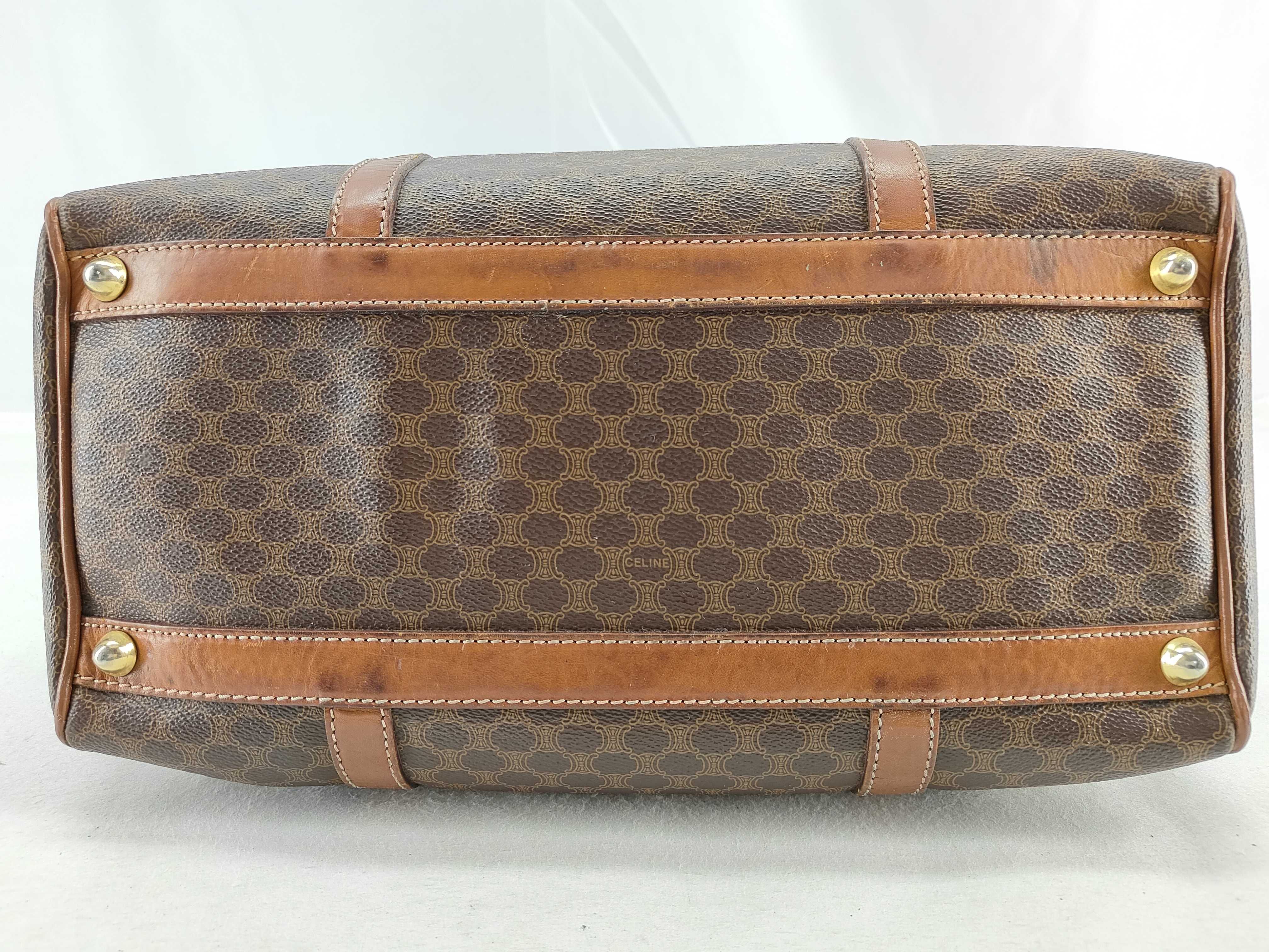 CELINE Macadam Leather Boston Bag — view 7