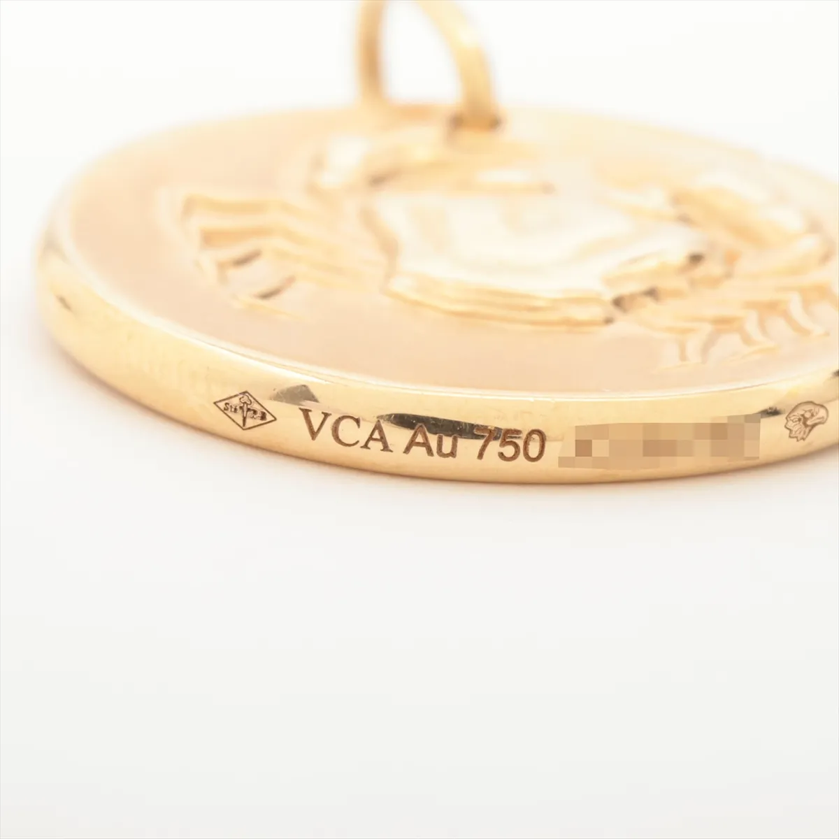 Zodiac Medal Necklace Pendant, 750 (Yellow Gold), 8.2g, JD256756, Cancer (Kan Kurit) — view 3