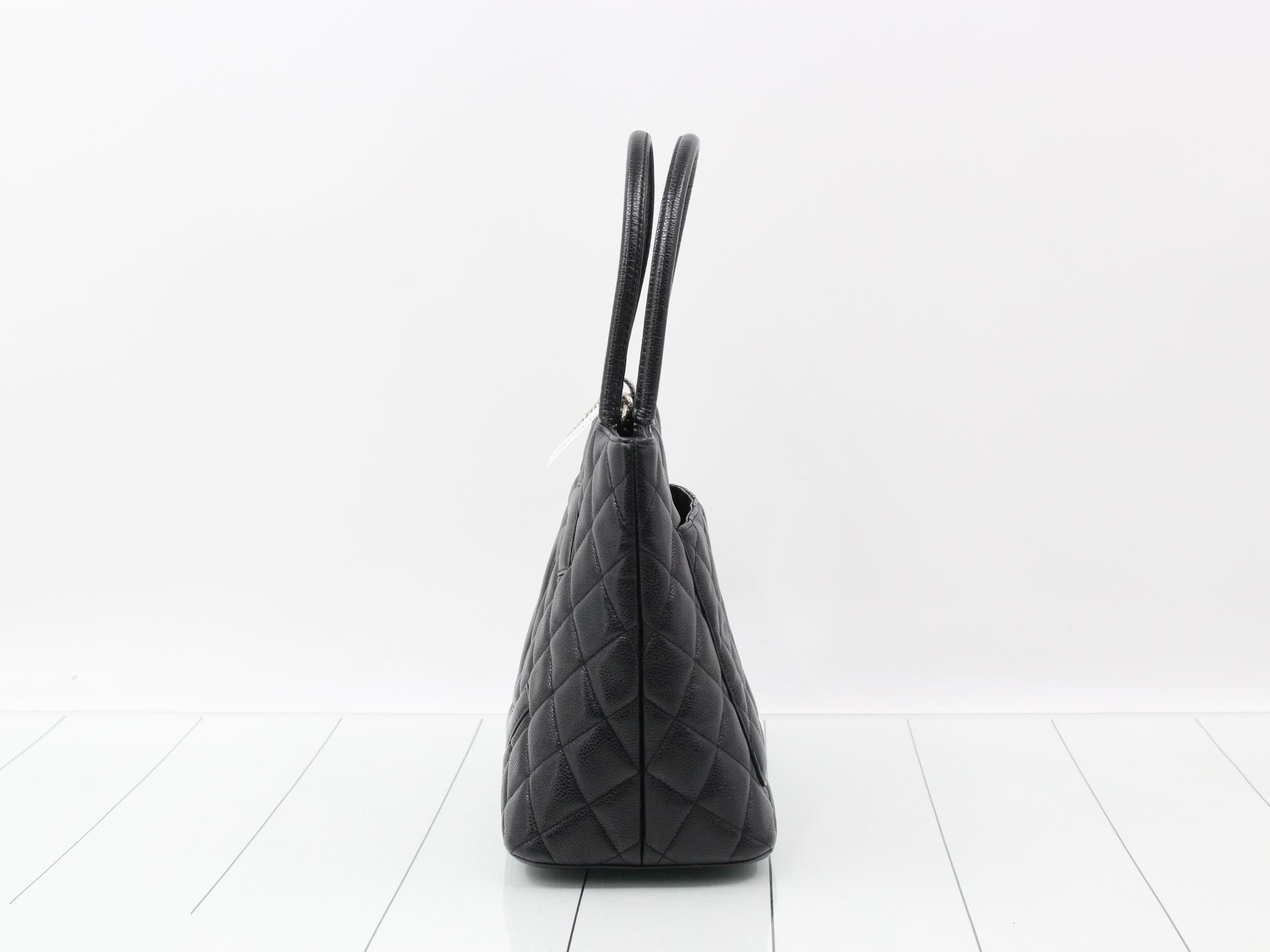 Caviar Tote Bag, Black — view 3