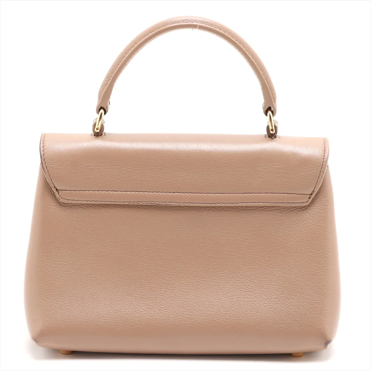 Triomphe Teen Nino Leather 2-Way Handbag, Beige — view 2