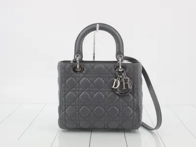 Lady Dior Cannage Lamb 2-Way Shoulder/Handbag
