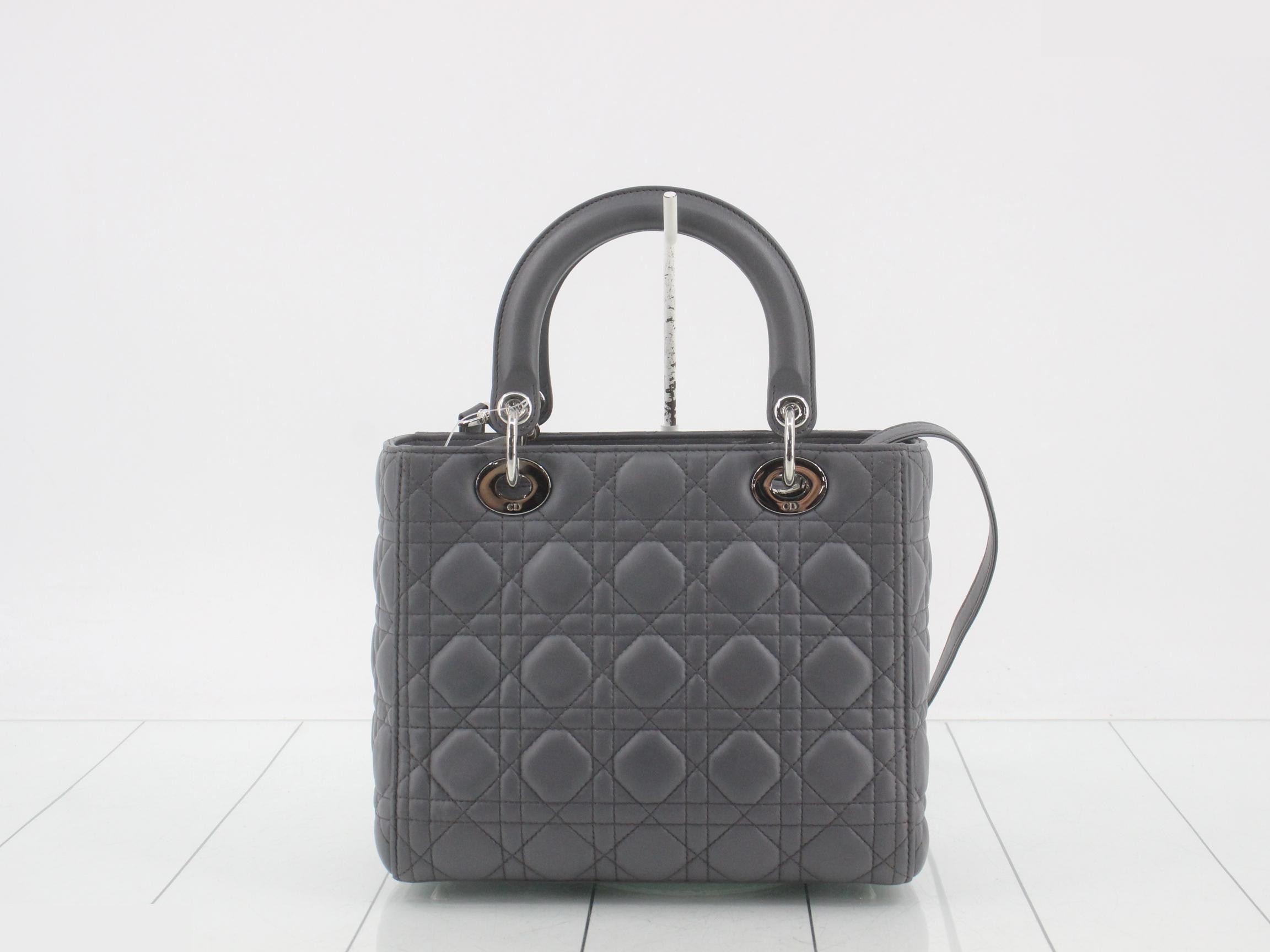Lady Dior Cannage Lamb 2-Way Shoulder/Handbag — view 2