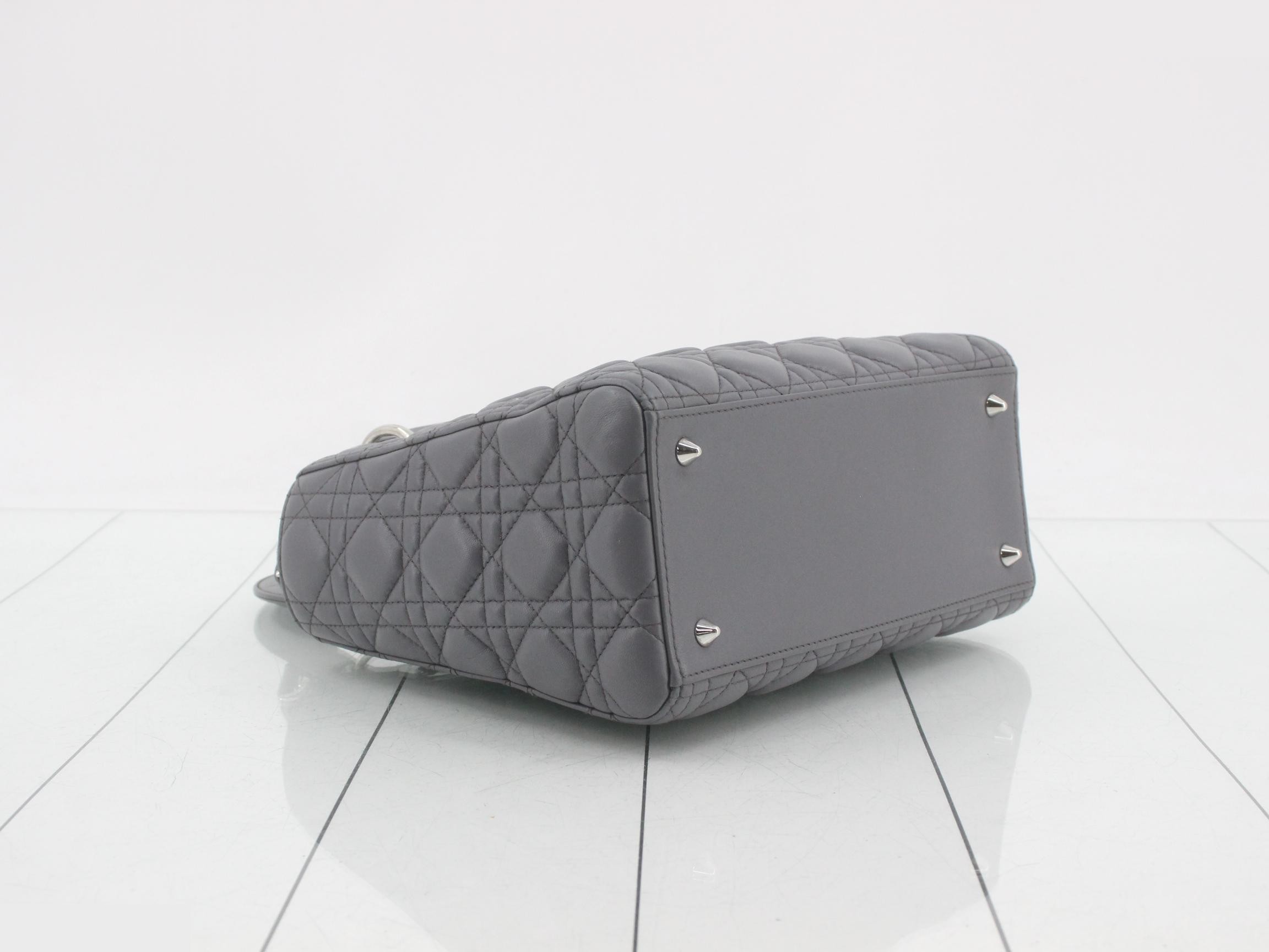 Lady Dior Cannage Lamb 2-Way Shoulder/Handbag — view 5