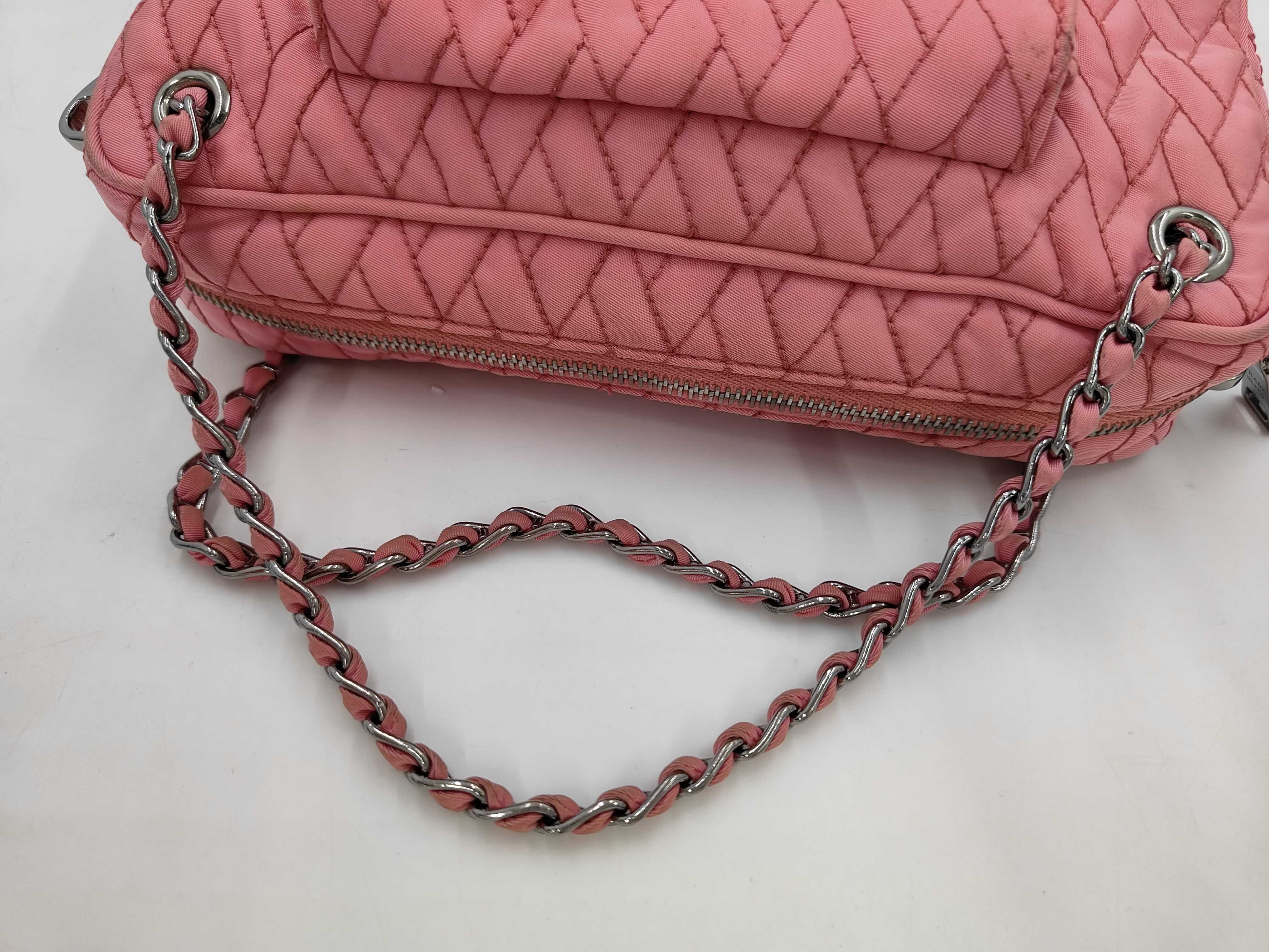 Nylon Logo Chain Handbag — view 5