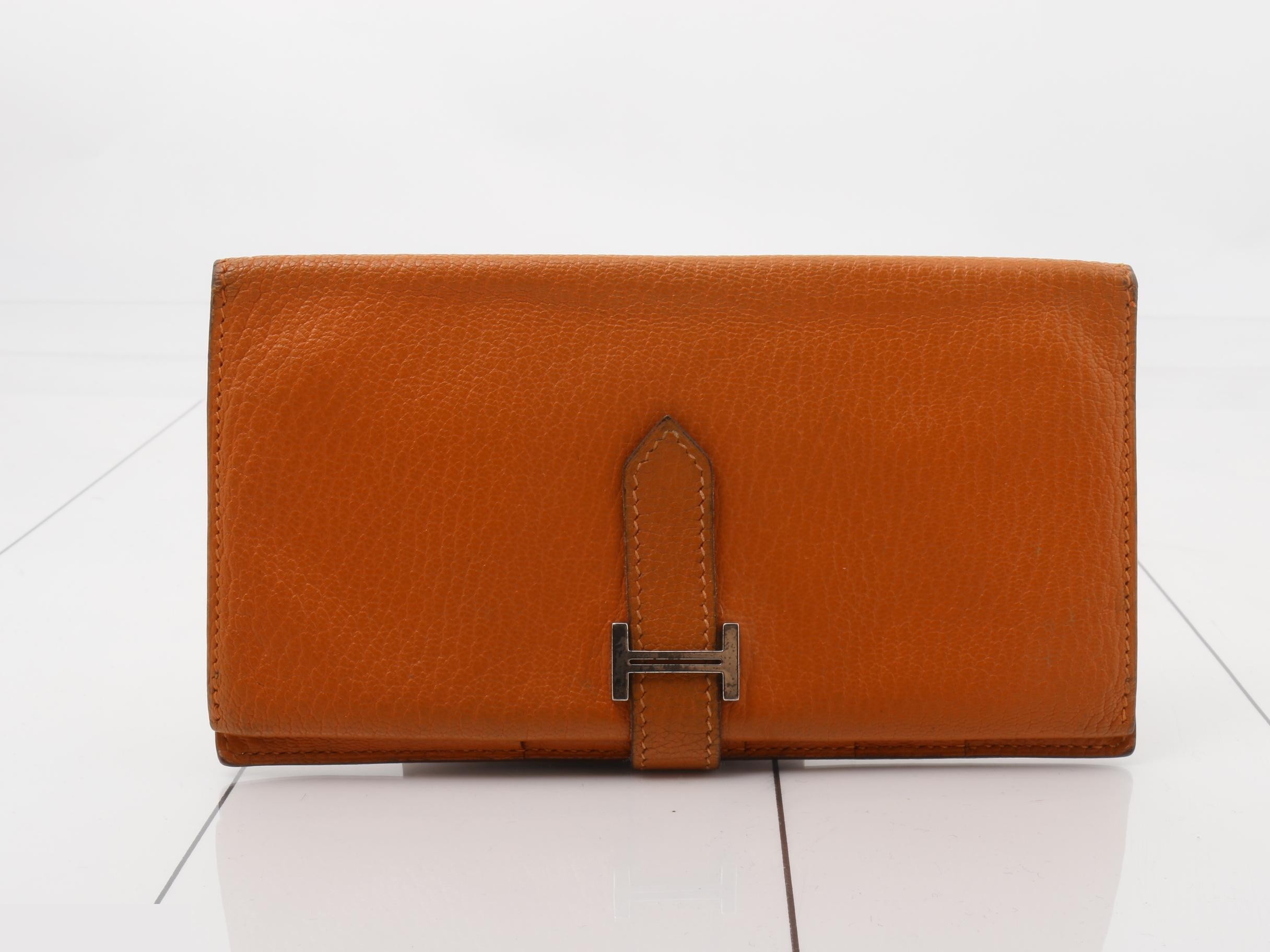 Bearn HERMES wallet H stamp