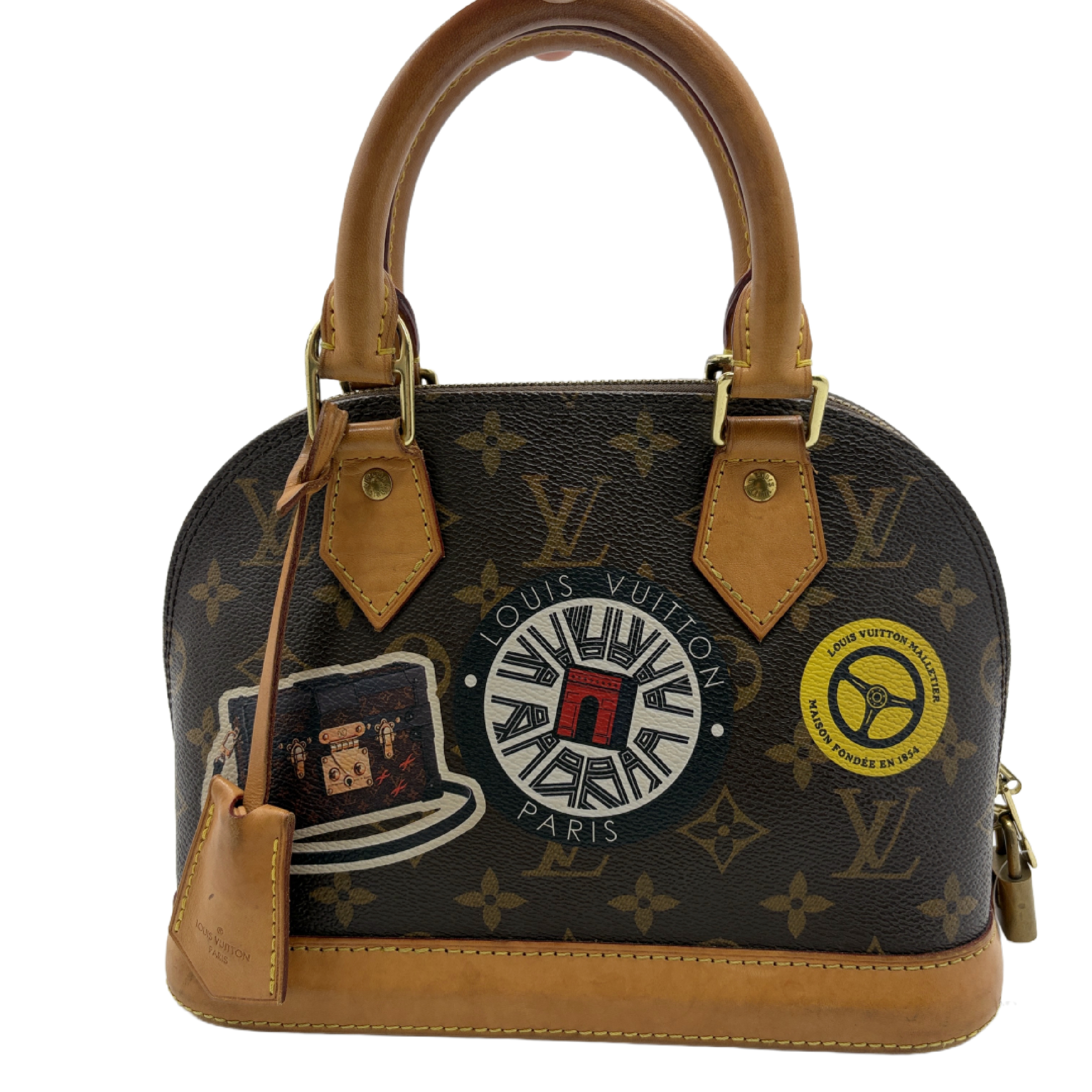 Alma BB Monogram Sticker Print 2-Way Handbag/Shoulder Bag (Shoulder Bag) — view 2