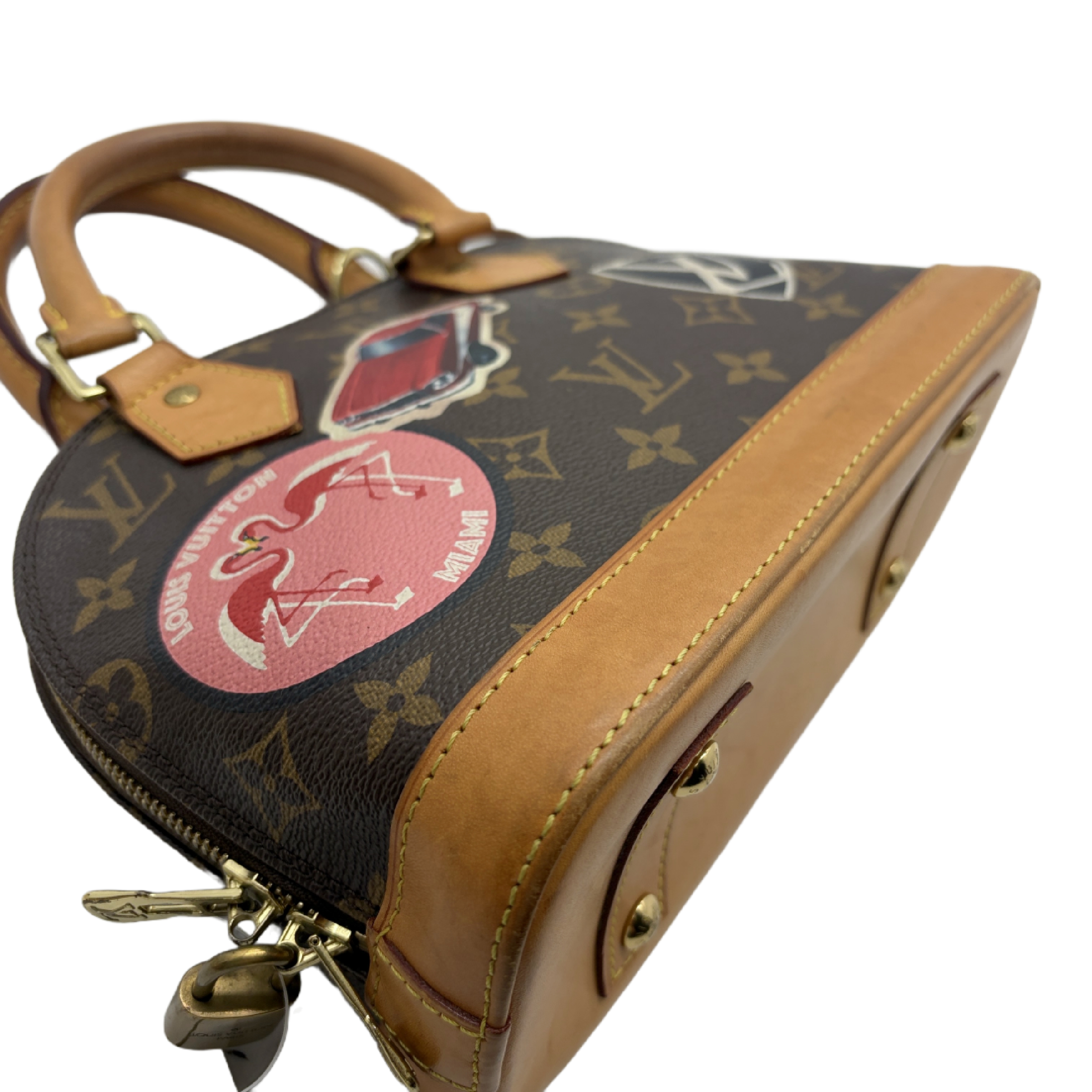 Alma BB Monogram Sticker Print 2-Way Handbag/Shoulder Bag (Shoulder Bag) — view 5