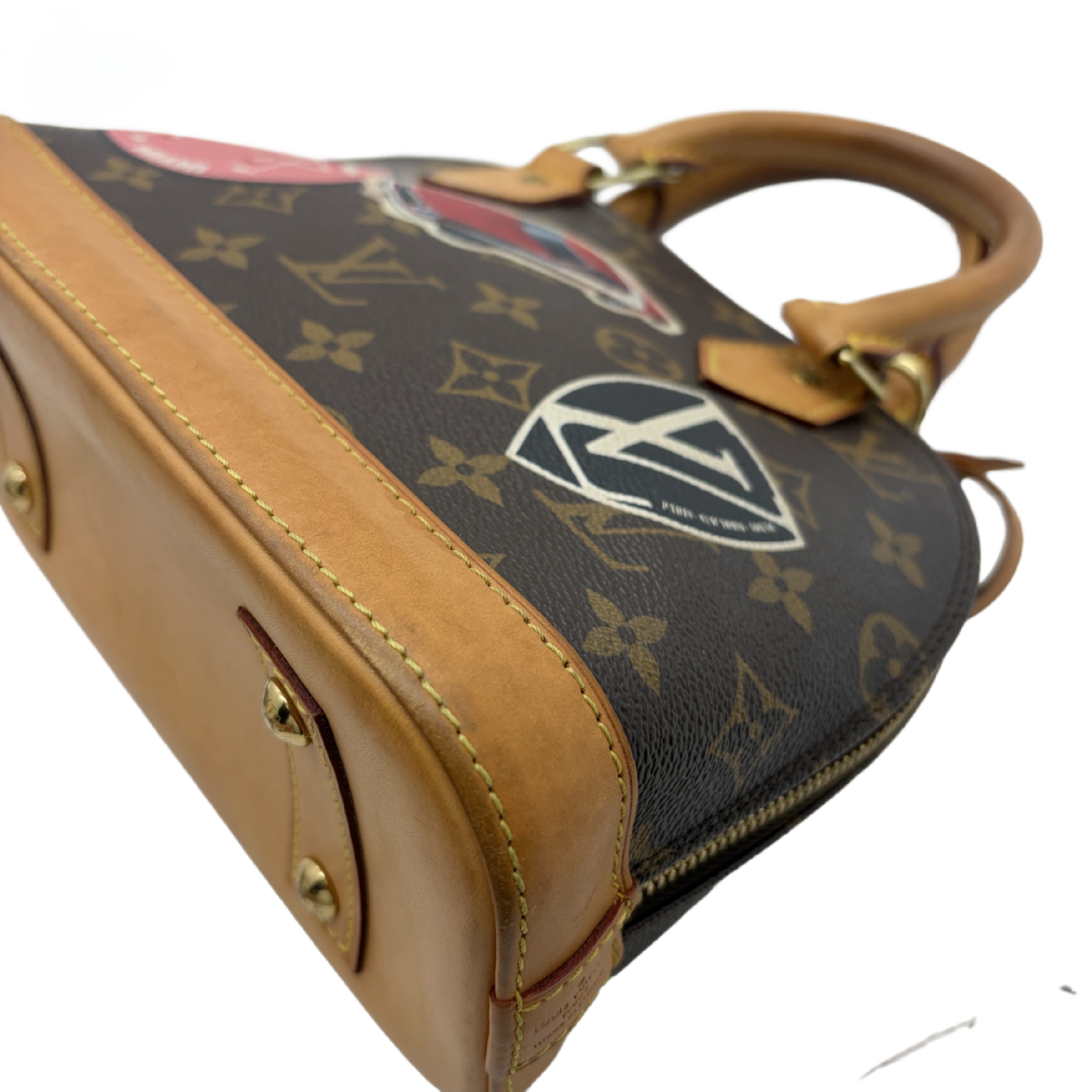 Alma BB Monogram Sticker Print 2-Way Handbag/Shoulder Bag (Shoulder Bag) — view 7