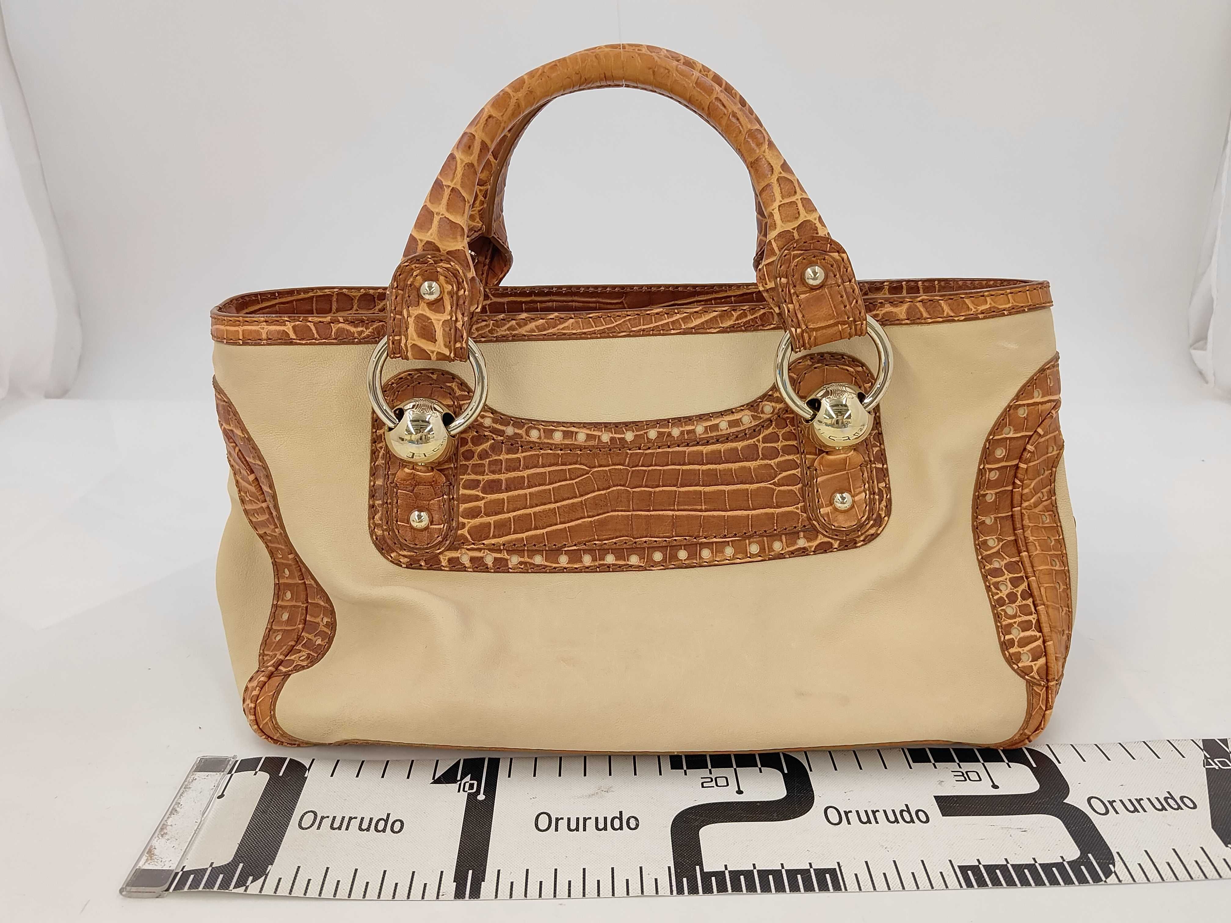 Boogie Leather Crocodile Pattern Handbag — view 2