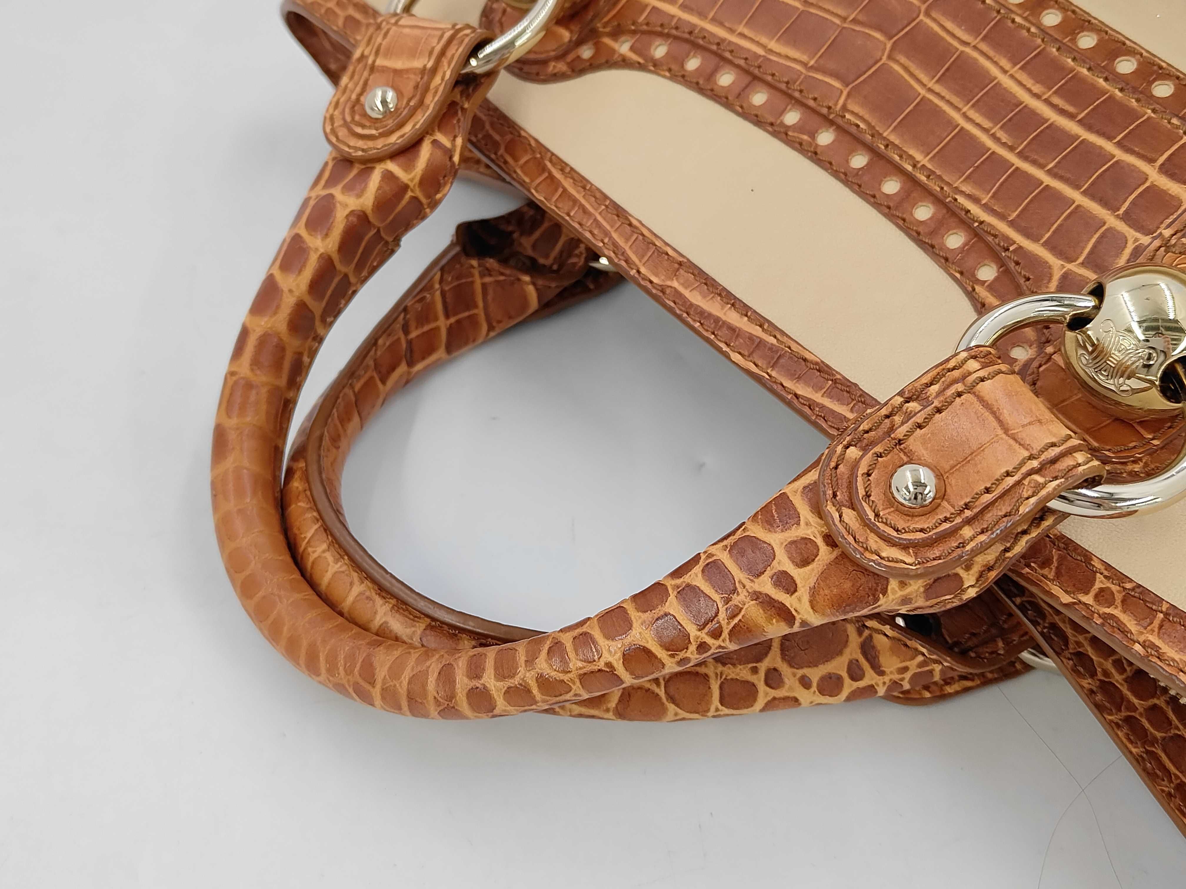 Boogie Leather Crocodile Pattern Handbag — view 3