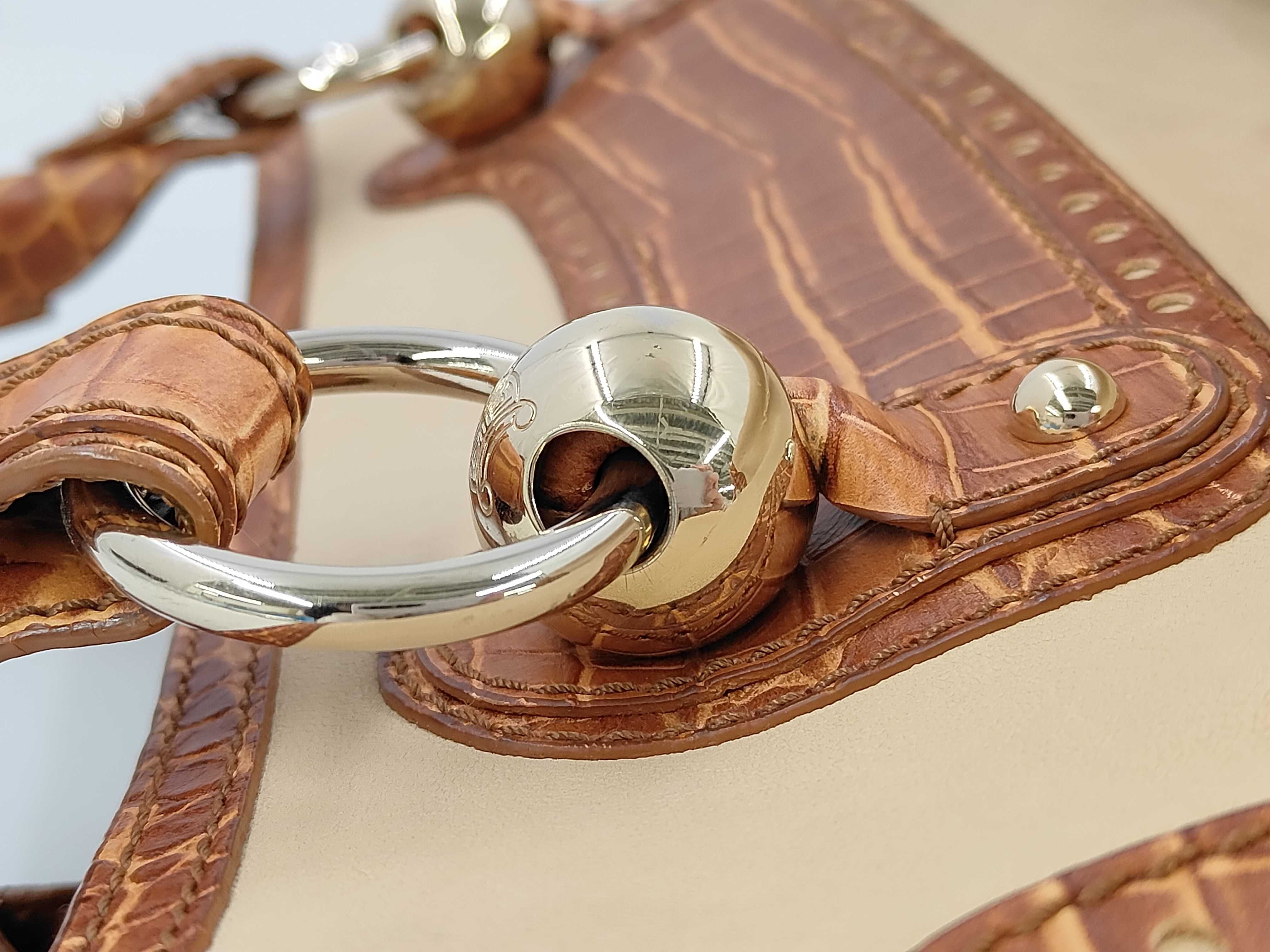 Boogie Leather Crocodile Pattern Handbag — view 5