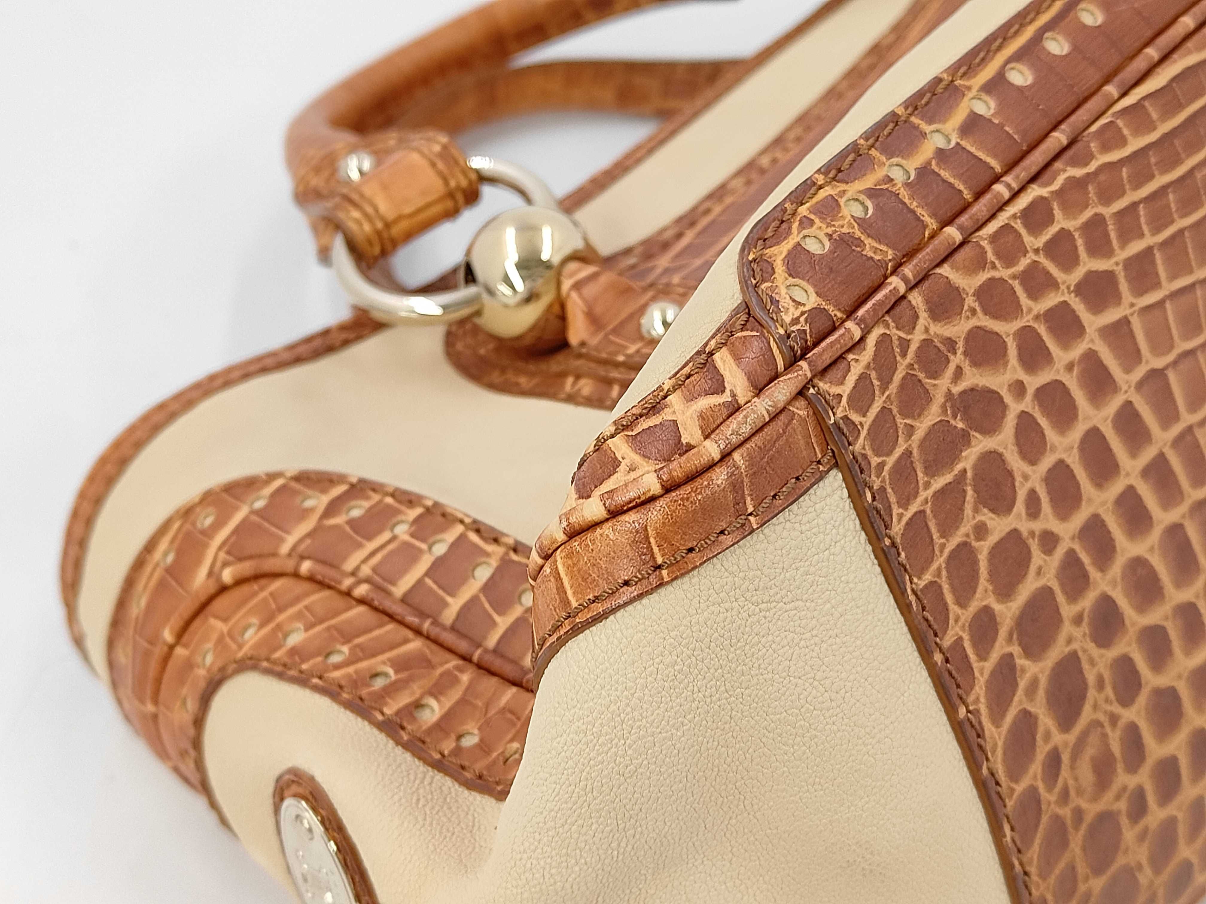 Boogie Leather Crocodile Pattern Handbag — view 6