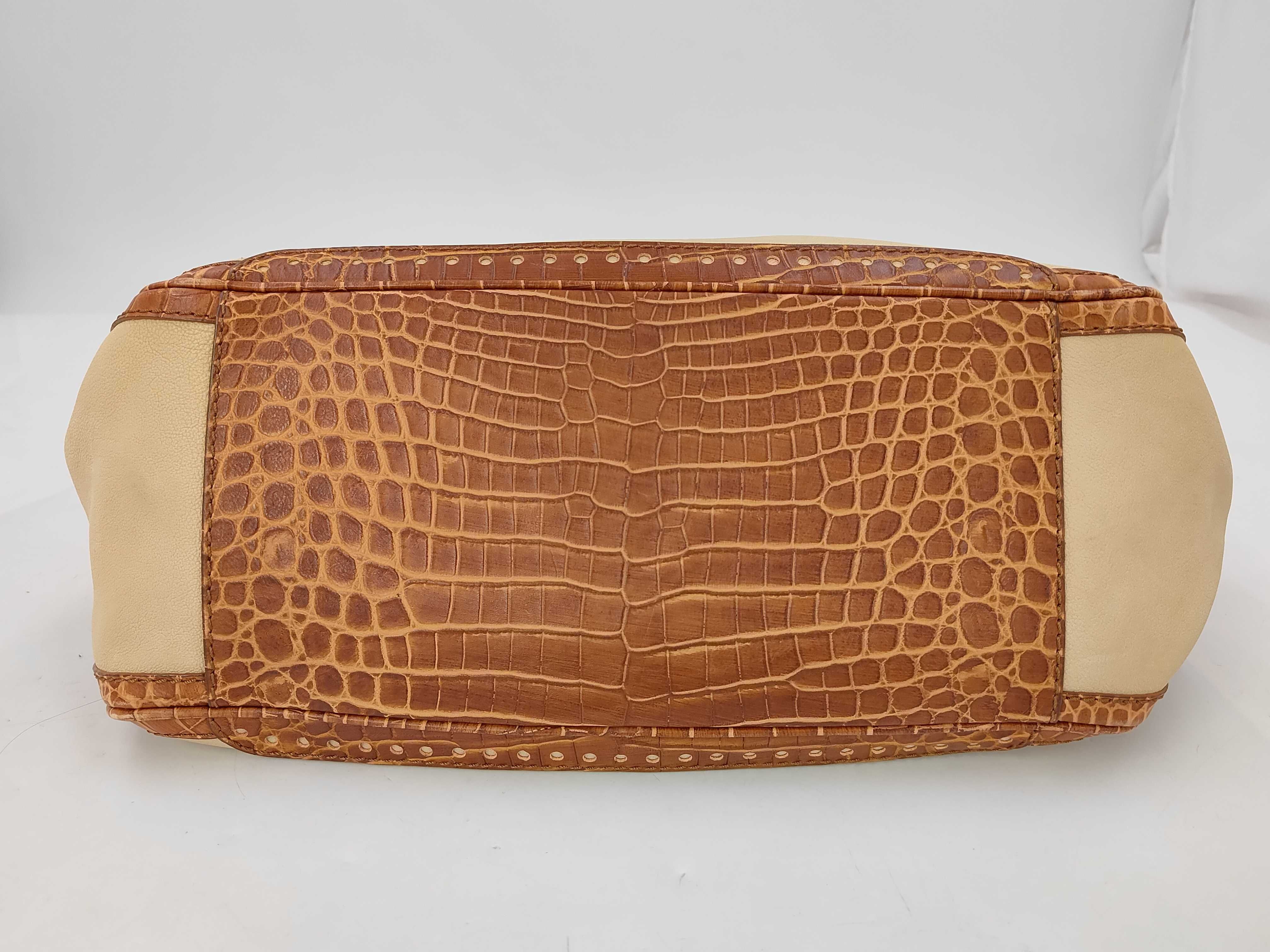 Boogie Leather Crocodile Pattern Handbag — view 7