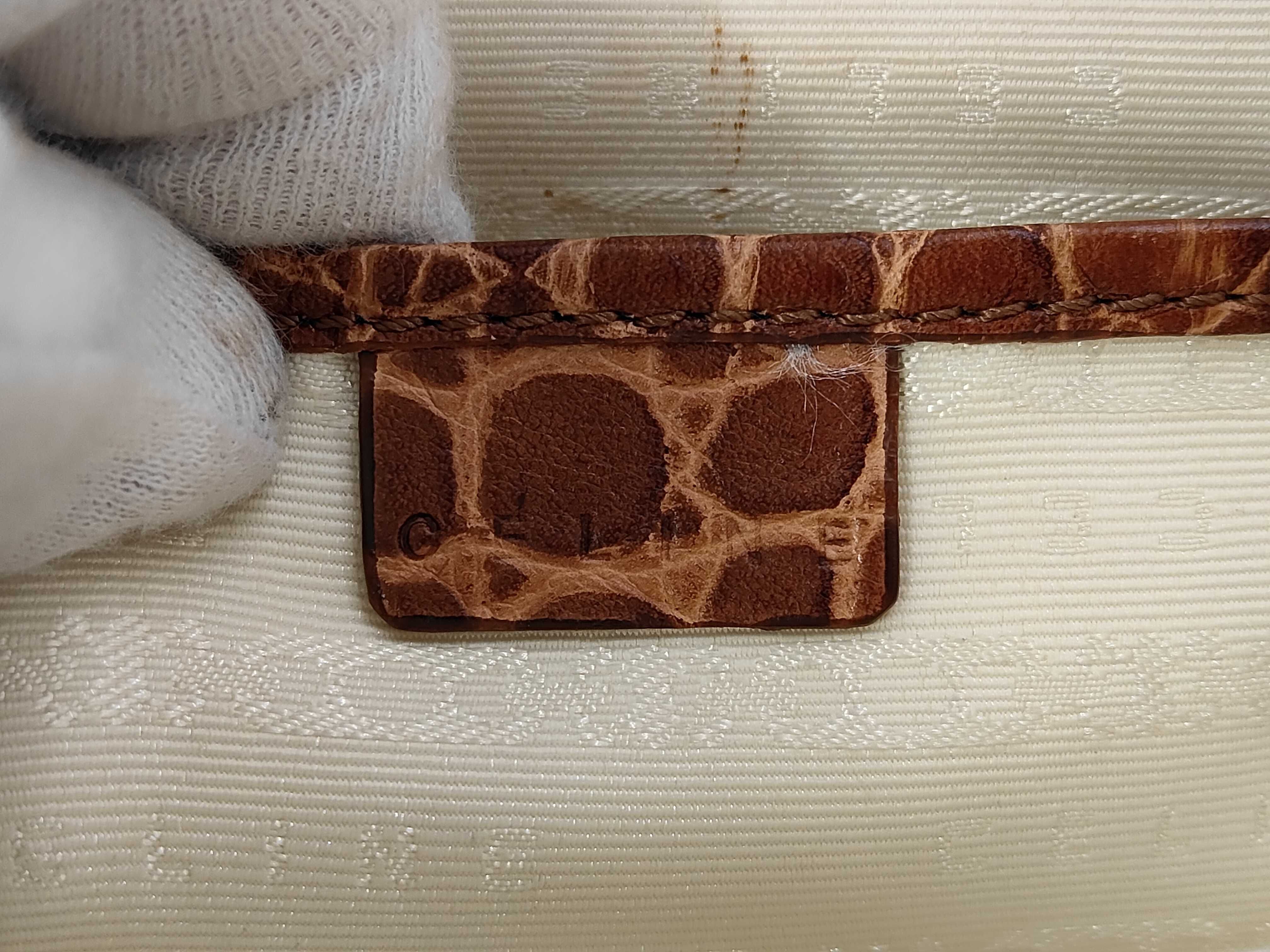 Boogie Leather Crocodile Pattern Handbag — view 9