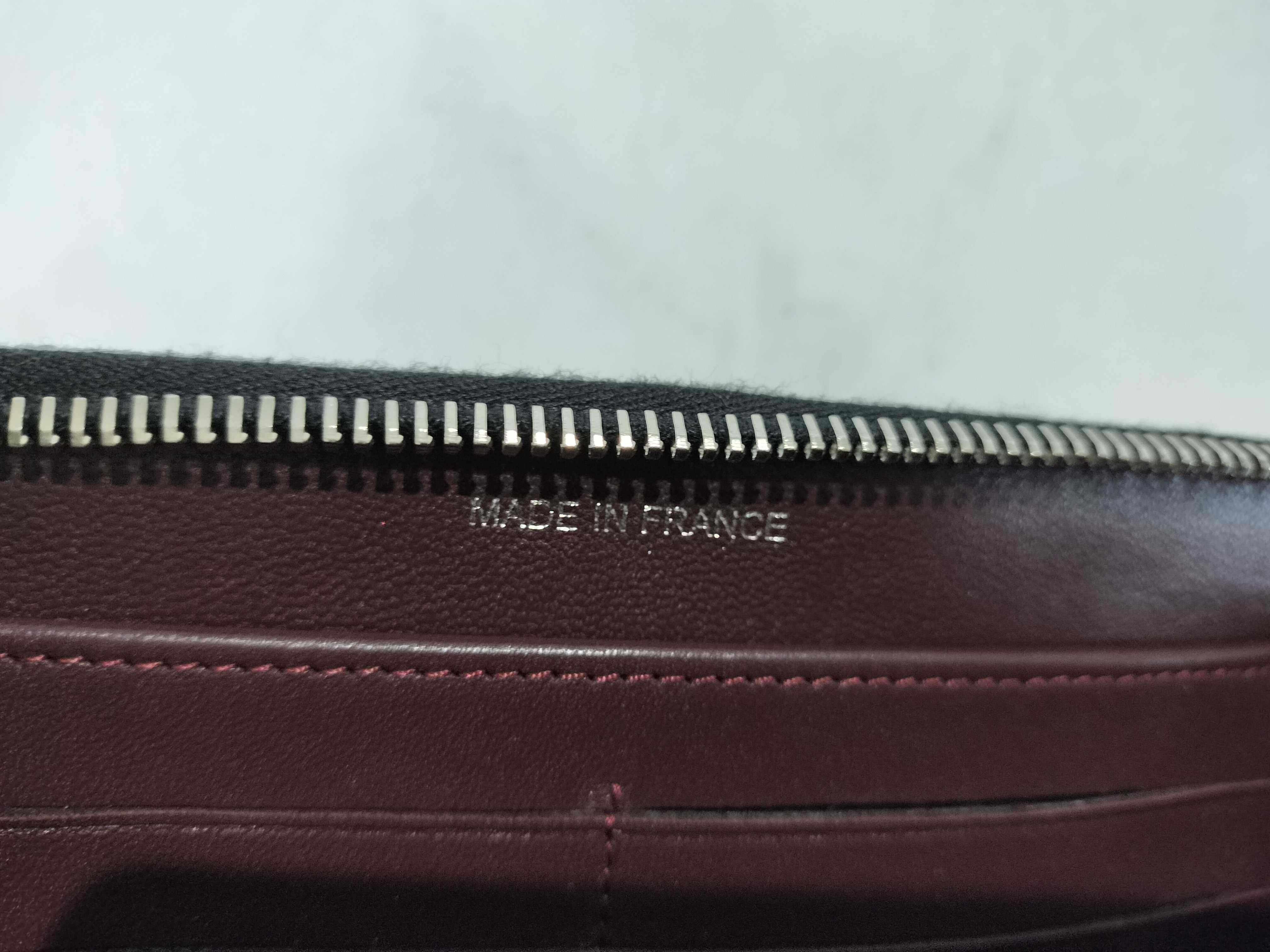 Lambskin Matelassé Round Zip Long Wallet — view 11
